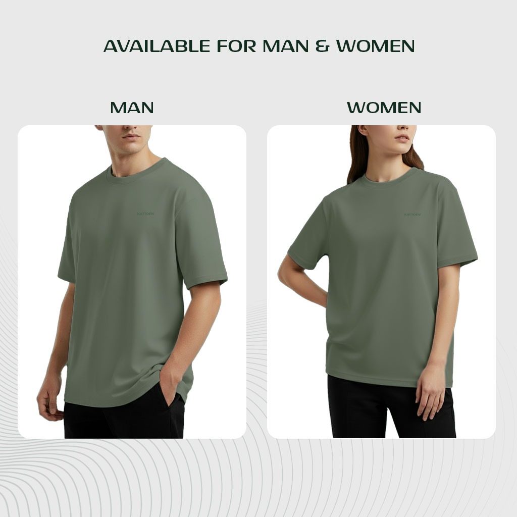 Kattoen - Aeria Oversize Sage Green 200gsm