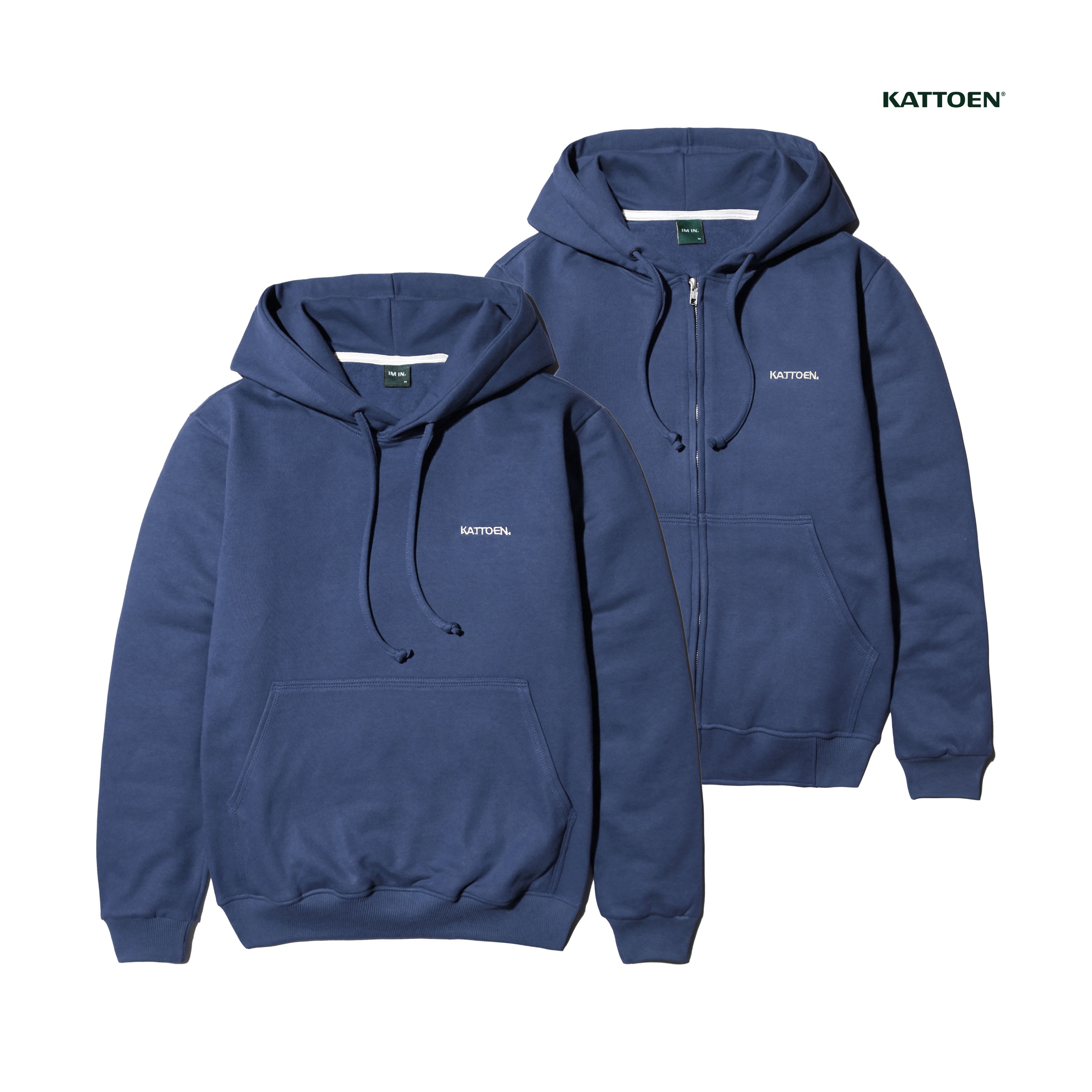 Kattoen - Cloudloom Jaket Jumper Hoodie Polos Purple Blue - Biru Ungu Tua  280 Gsm