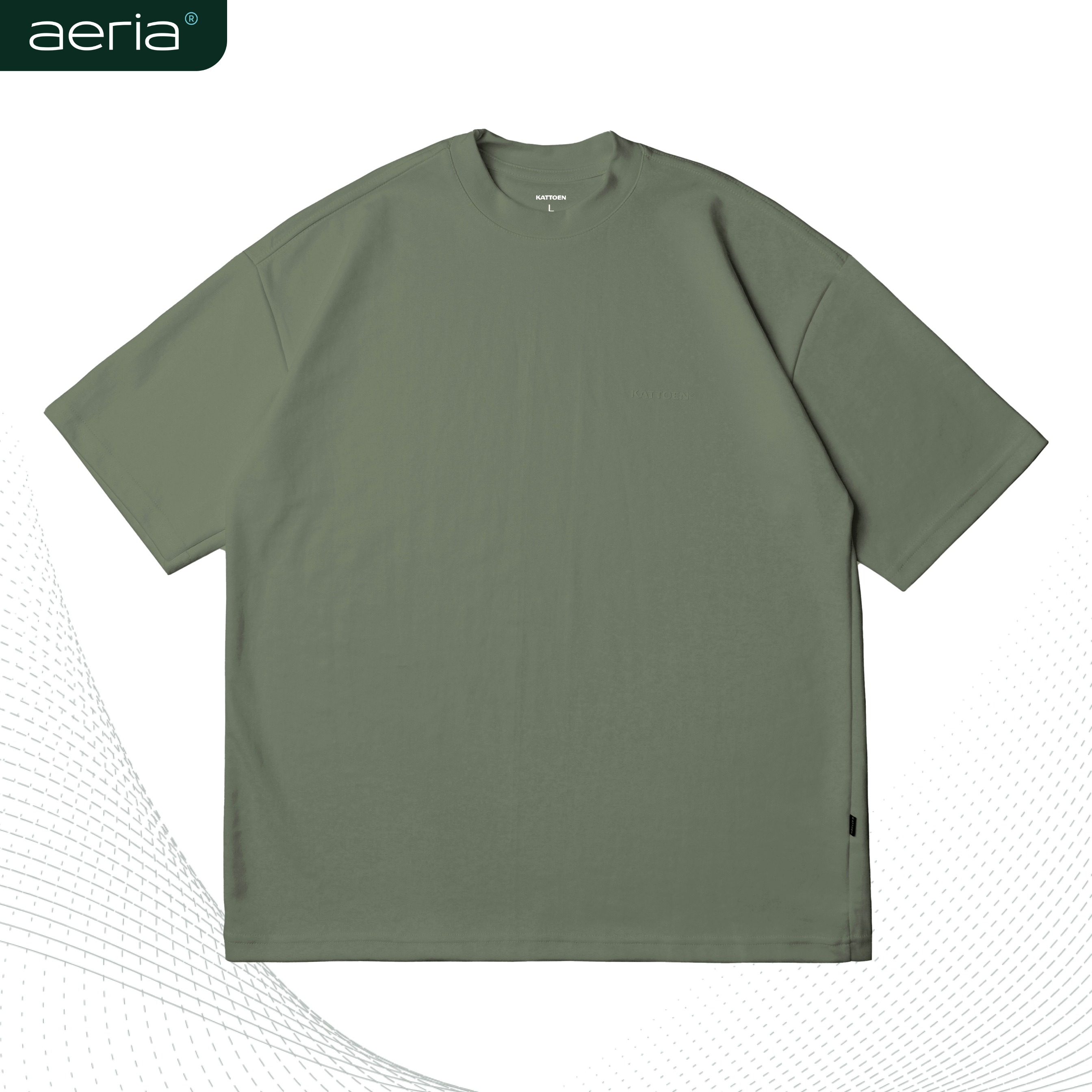 Kattoen - Aeria Oversize Sage Green 200gsm