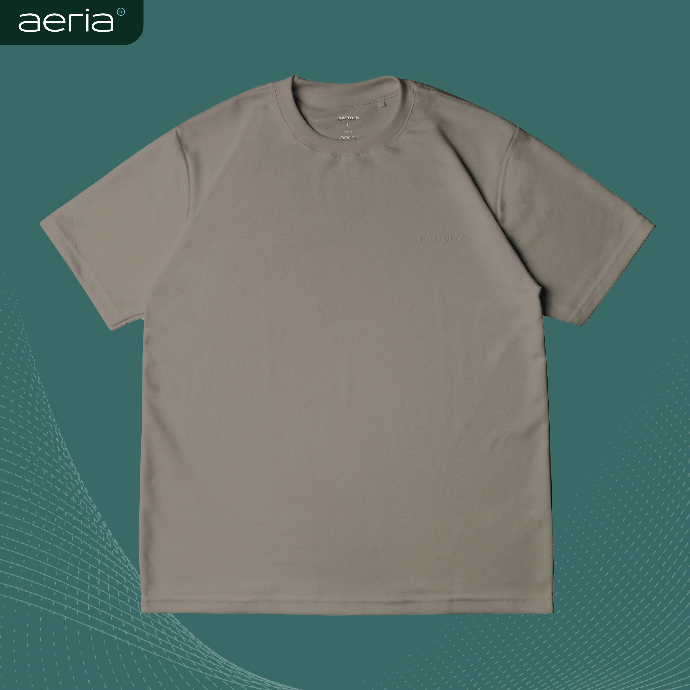 Kattoen - Aeria TShirt Peanut Brown 185 Gsm
