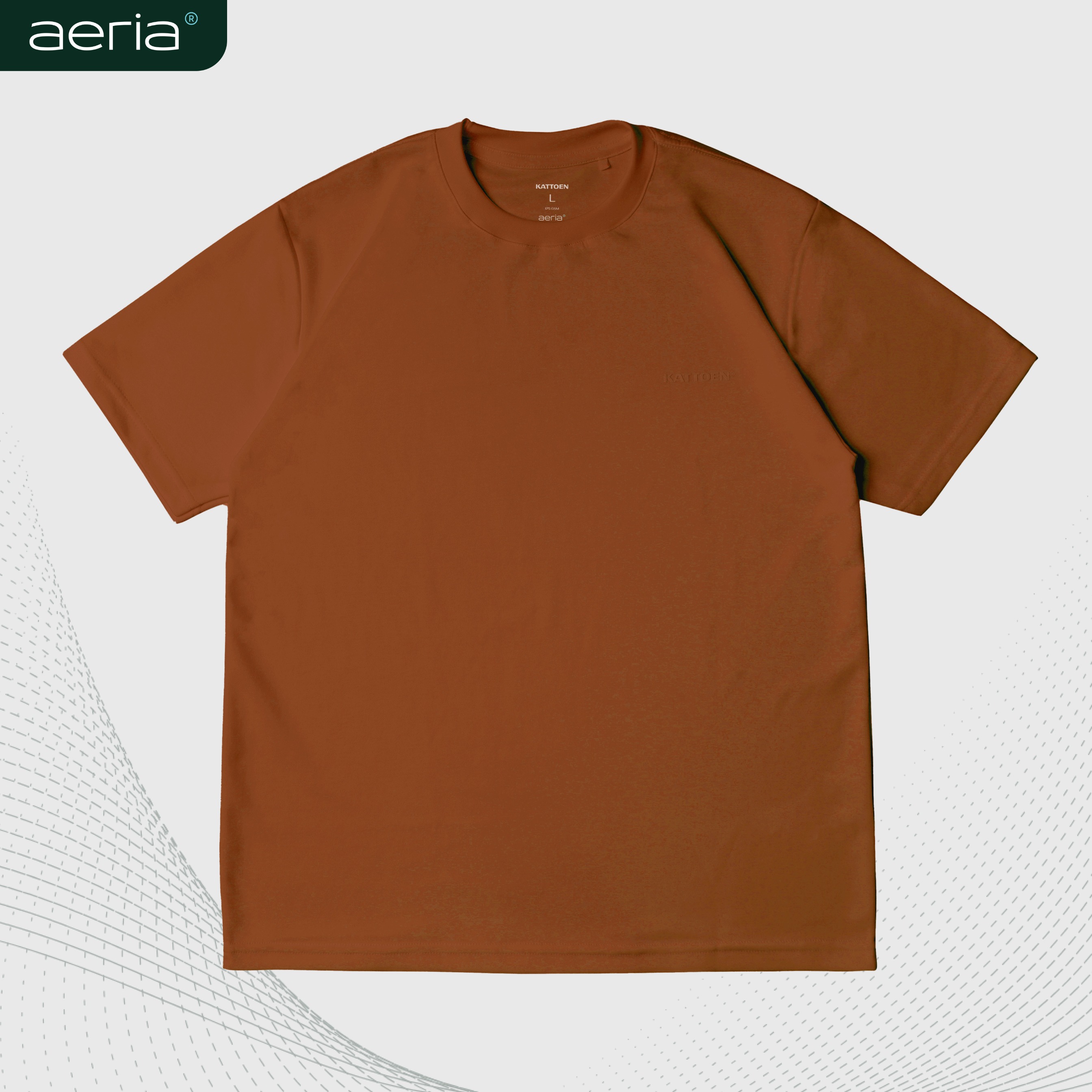Kattoen - Aeria Tshirt Terracota 185 Gsm