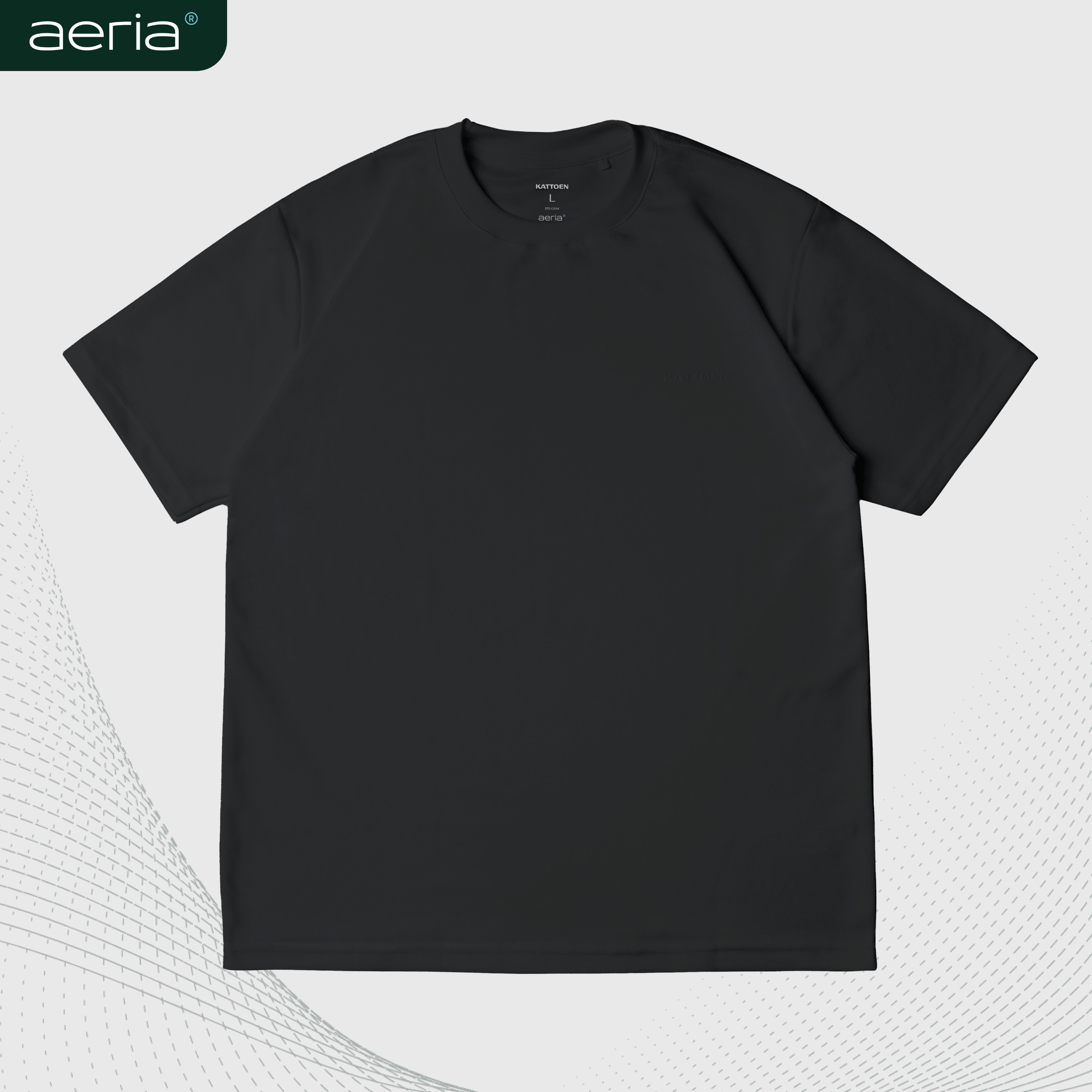Kattoen - Aeria T-Shirt Dark Grey 185gsm