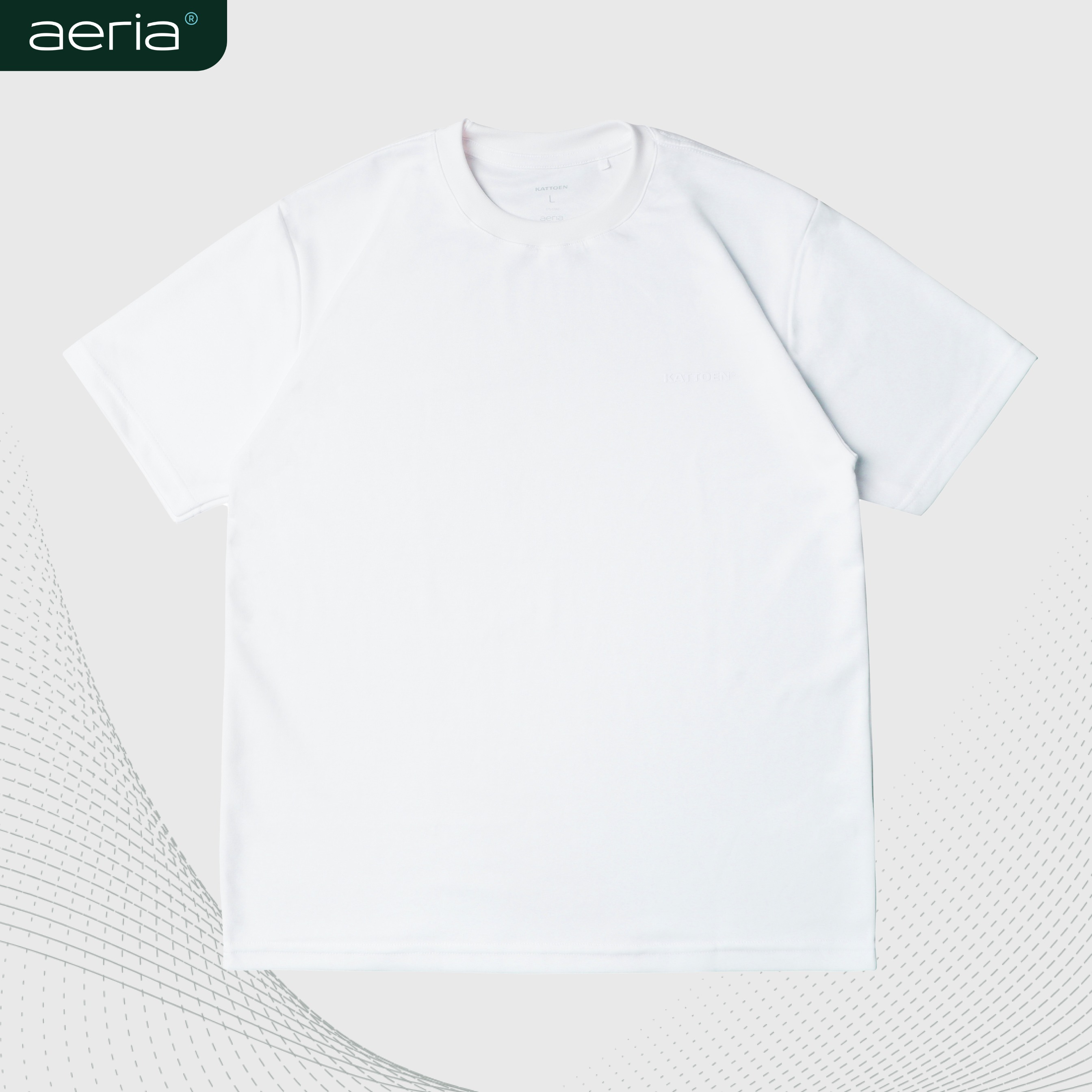 Kattoen - Aeria T-Shirt White Basic 185gsm