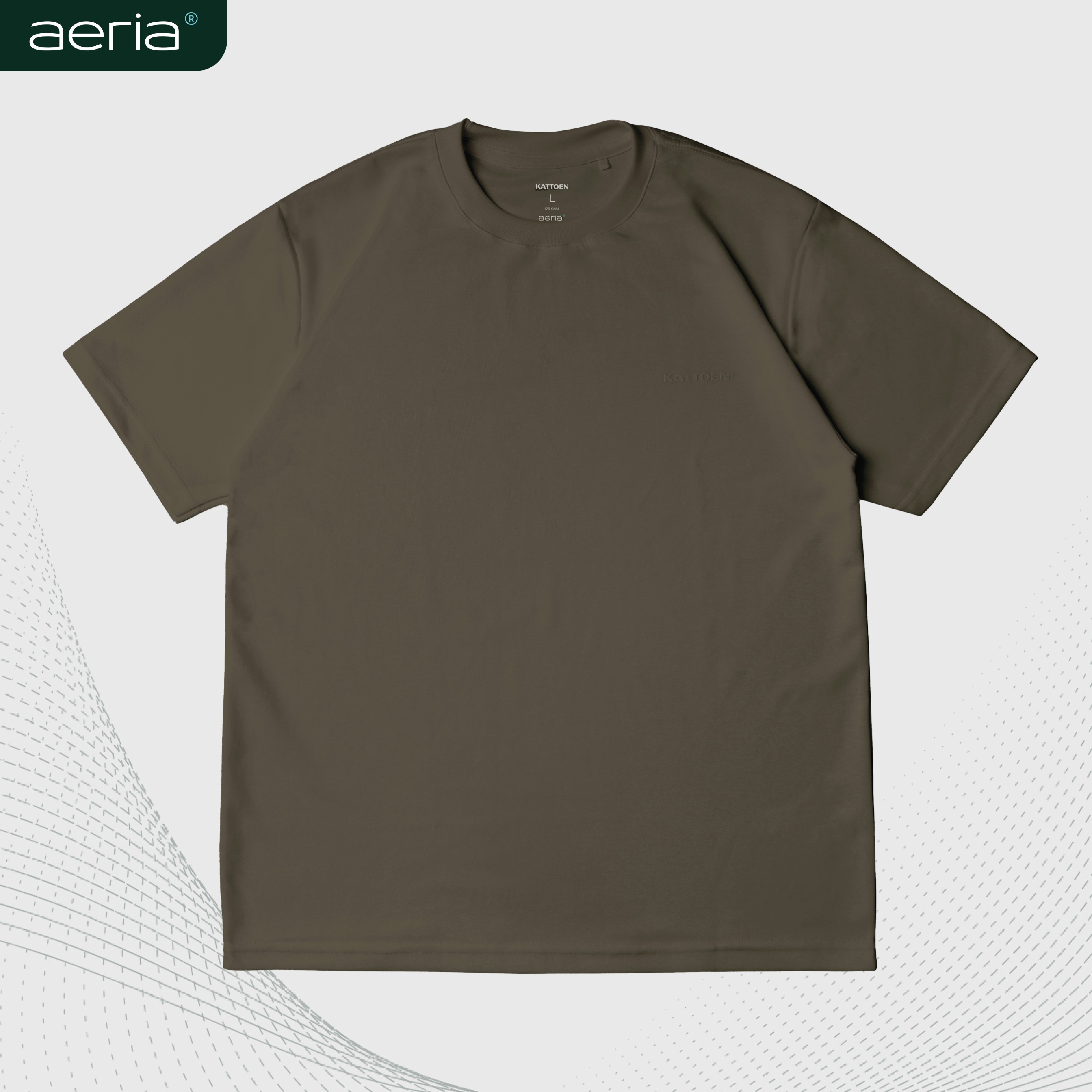 Kattoen - Aeria T-Shirt Chestnut Brown 185 Gsm