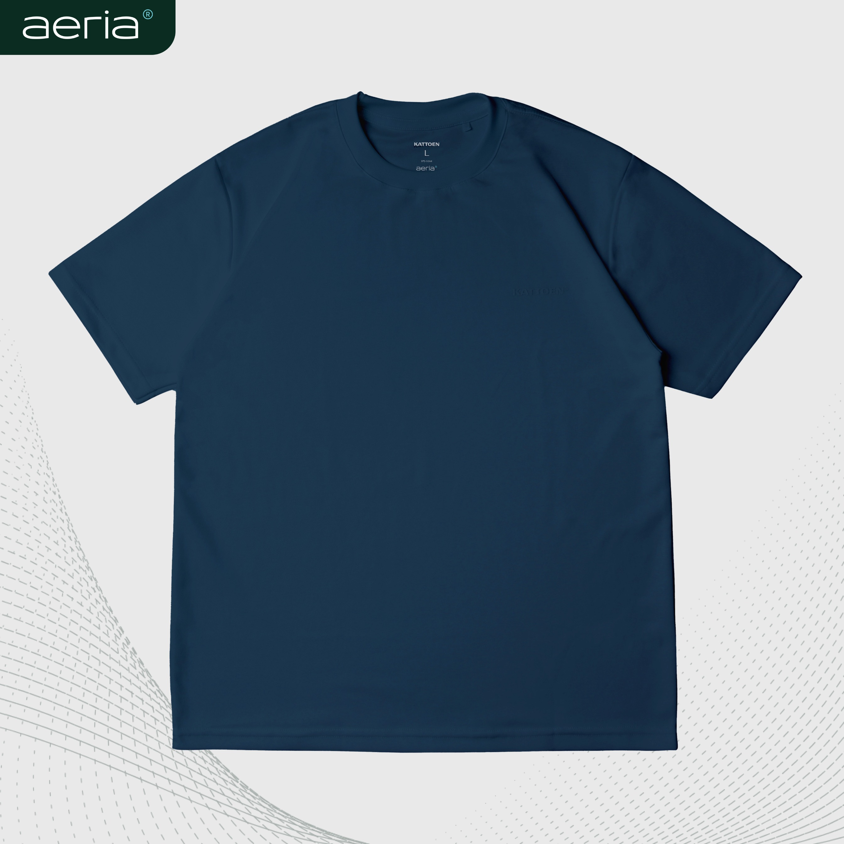Kattoen - Aeria T-Shirt Cobalt 185gsm
