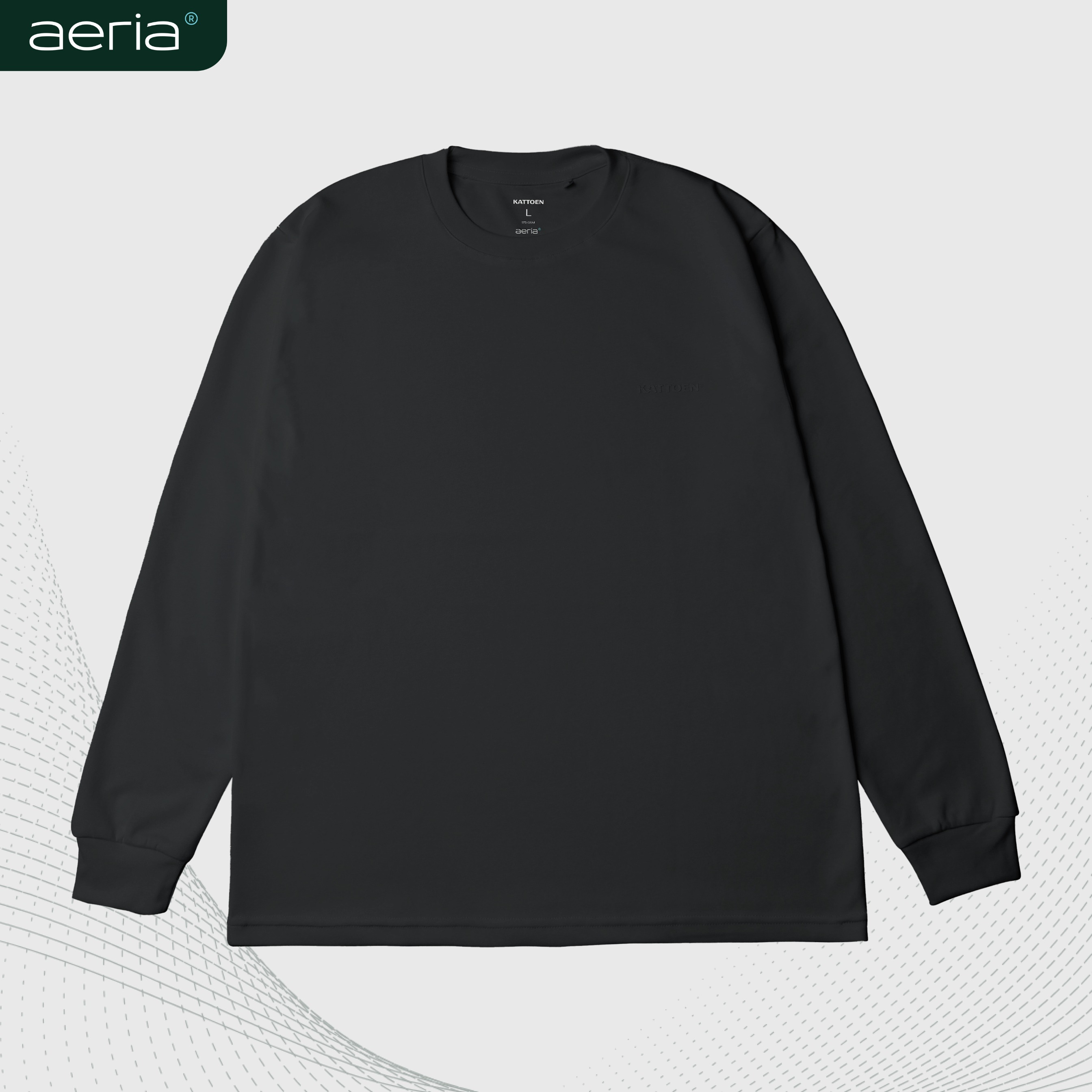 Kattoen - Aeria T-Shirt Dark Grey 185gsm