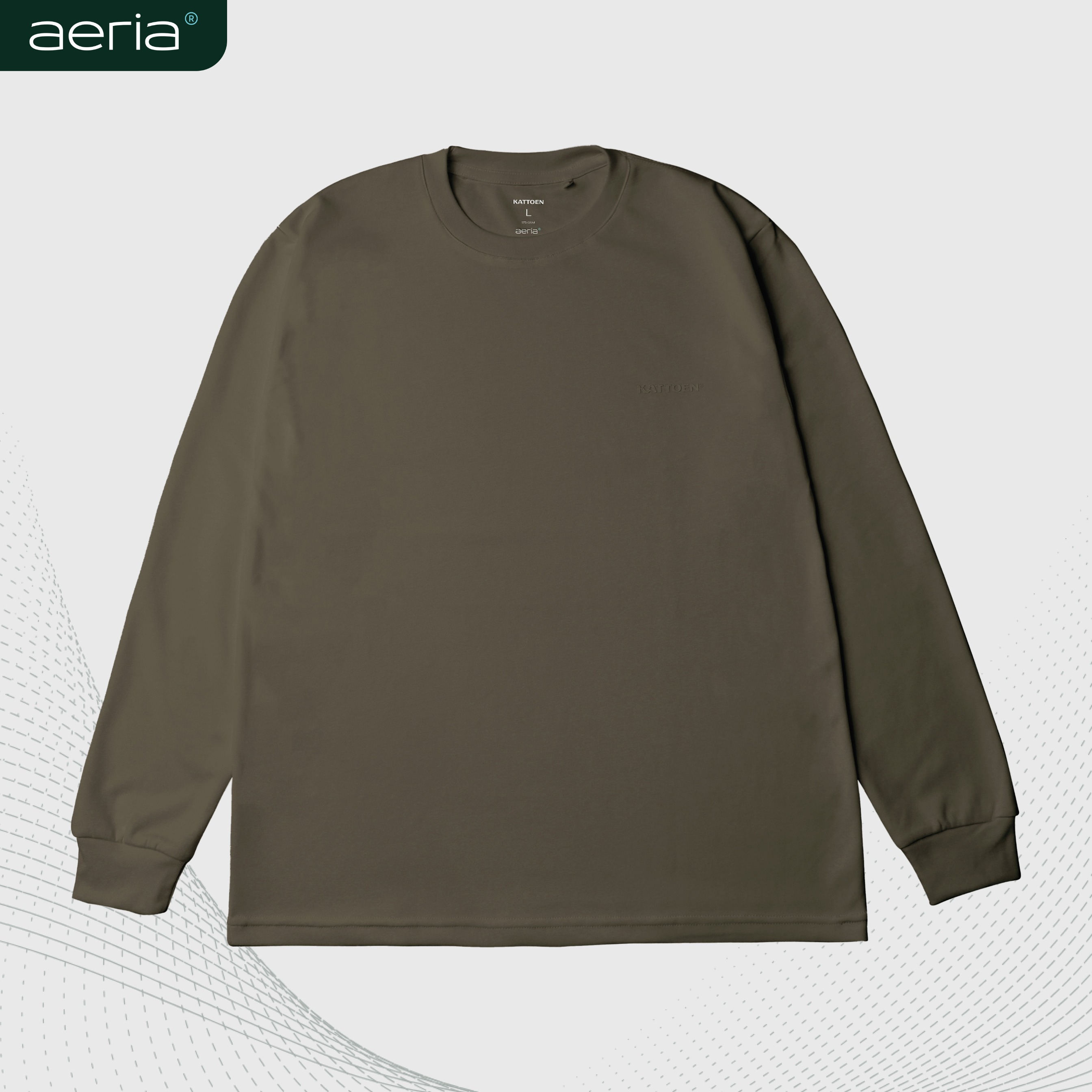 Kattoen - Aeria T-Shirt Chestnut Brown 185 Gsm
