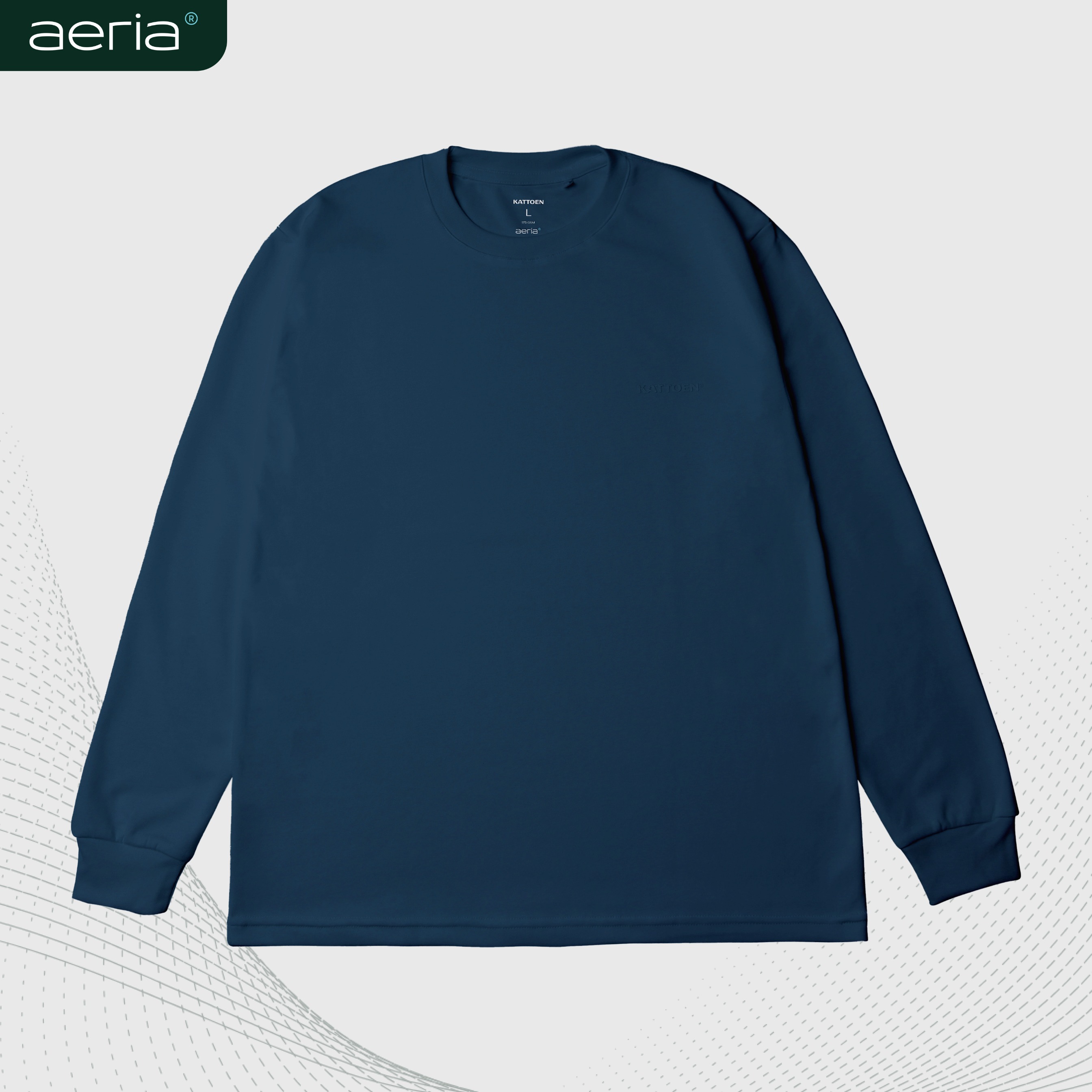 Kattoen - Aeria T-Shirt Cobalt 185gsm