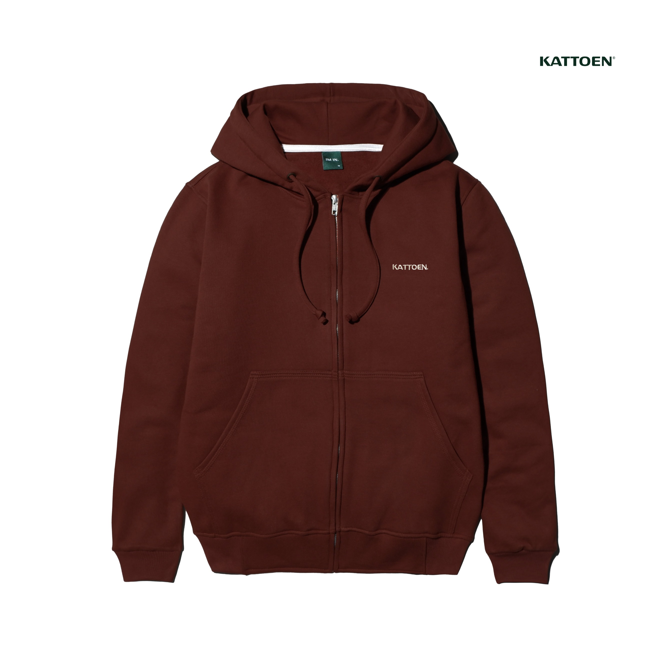 Kattoen - Cloudloom Jacket Jumper Hoodie Polos Rosewood Red Brown - Merah Coklat Tua 290 Gsm