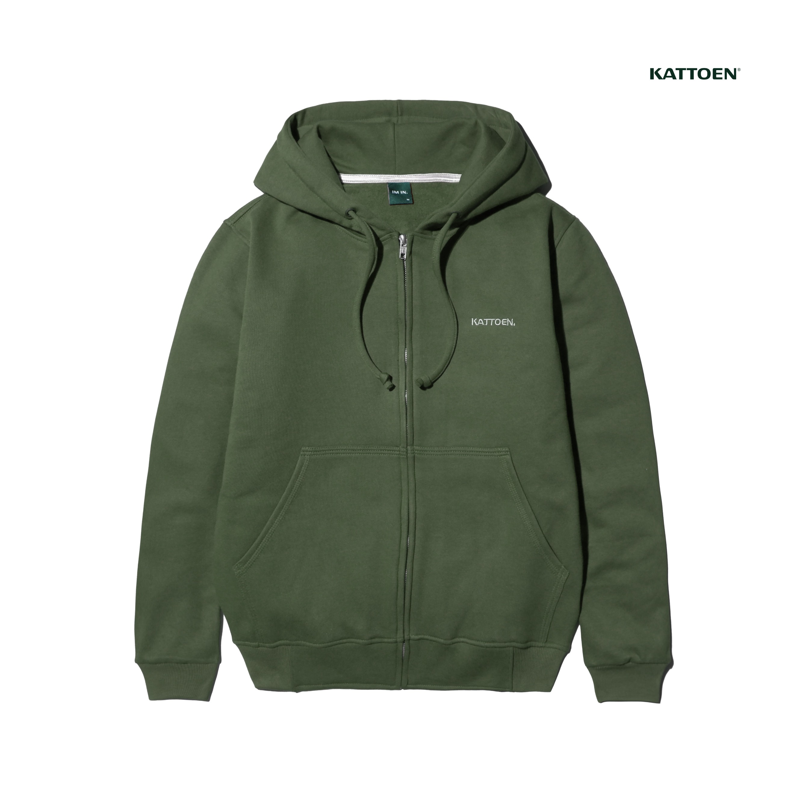 Kattoen - Cloudloom Jacket Jumper Hoodie Polos Seaweed Green - Hijau Army Tua 280 Gsm