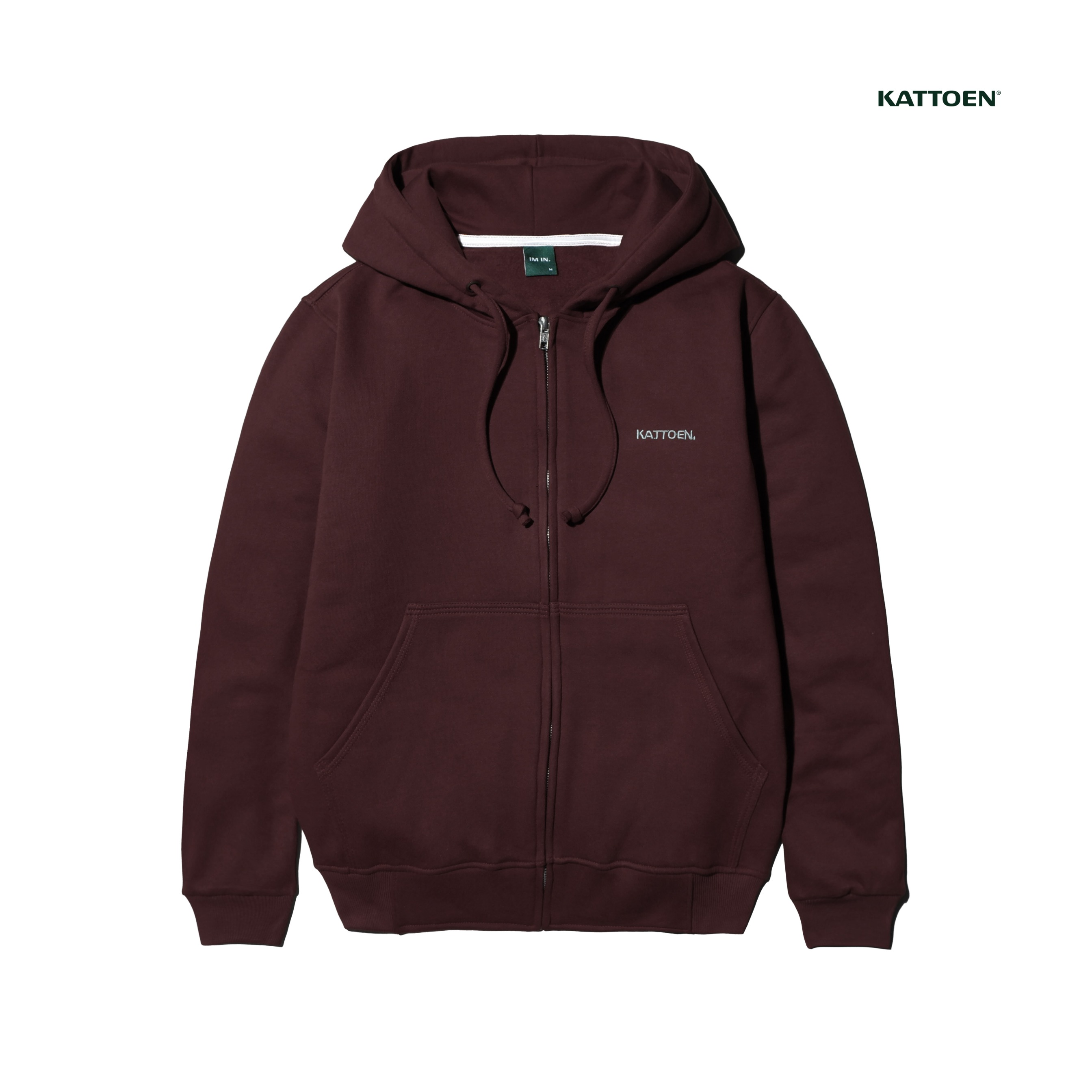 Kattoen - Cloudloom Jacket Jumper Hoodie Polos Mahogany Red - Merah Maroon Tua 290 Gsm