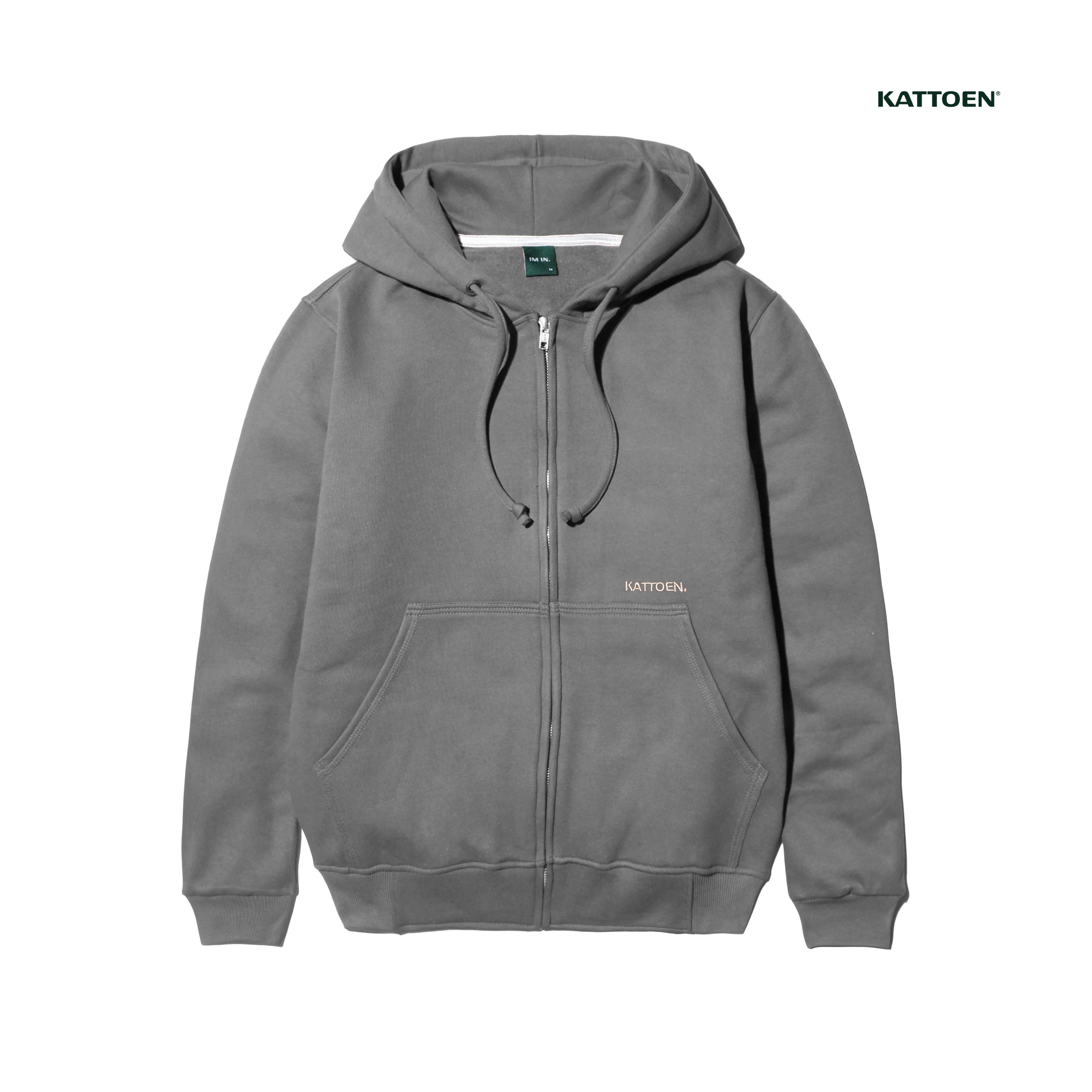 Kattoen - Cloudloom Jacket Jumper Hoodie Polos Silva Grey - Abu-Abu Muda 280 Gsm