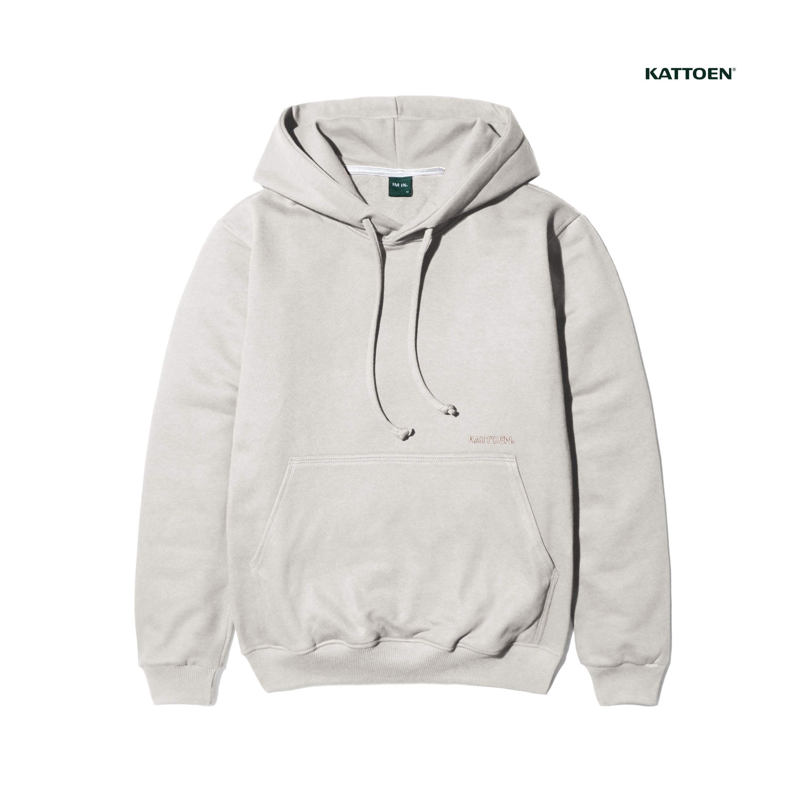 Kattoen - Cloudloom Jaket Jumper Hoodie Polos Bone White - Putih Tulang 270 Gsm