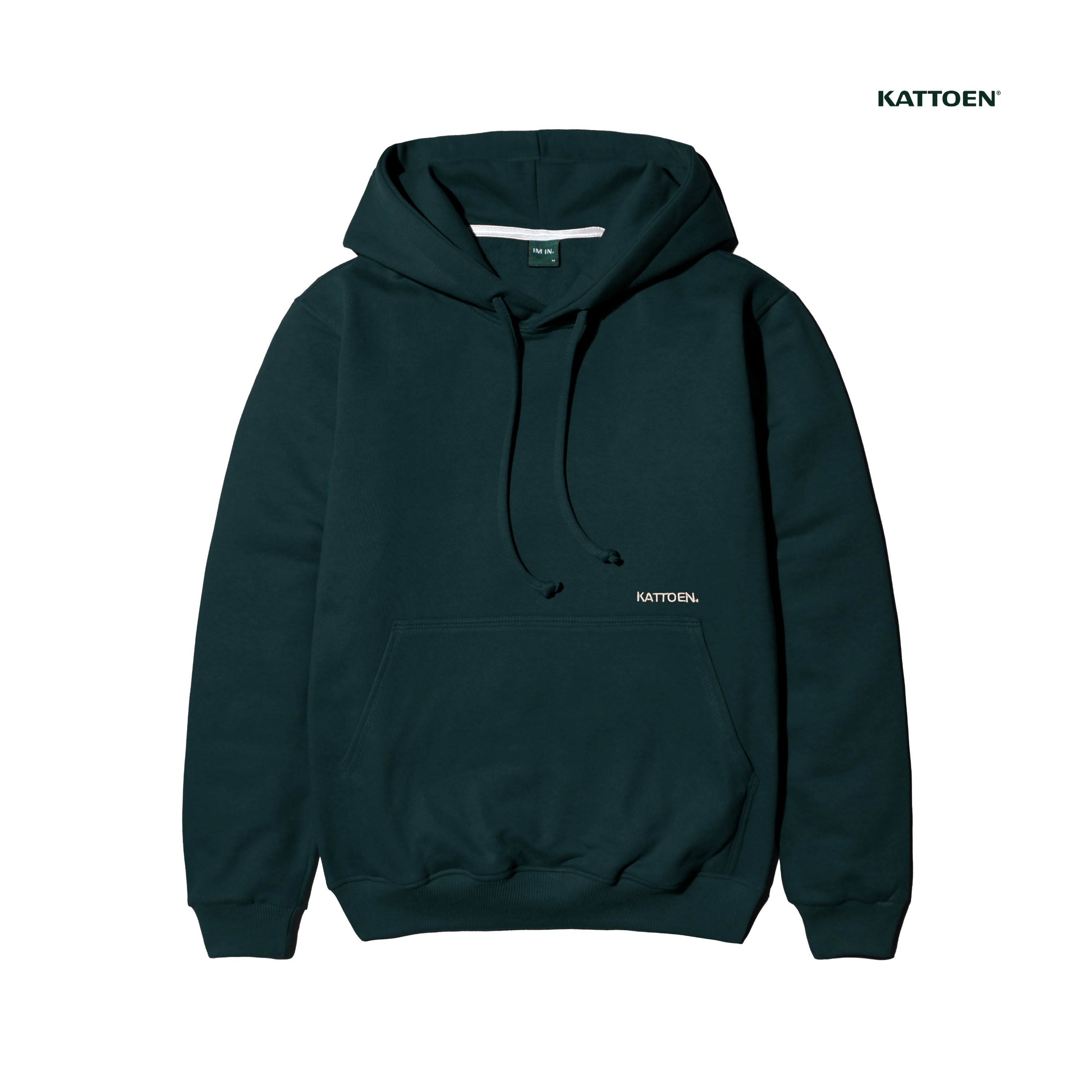 Kattoen - Cloudloom Jacket Jumper Hoodie Polos Green Bottle - Hijau Botol Tua 290 Gsm