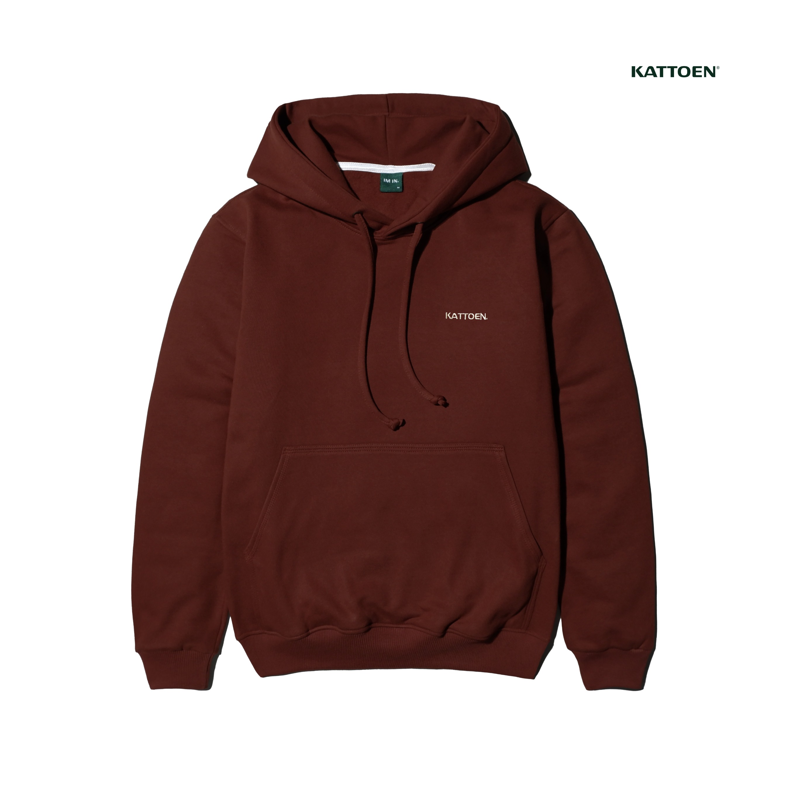 Kattoen - Cloudloom Jacket Jumper Hoodie Polos Rosewood Red Brown - Merah Coklat Tua 290 Gsm