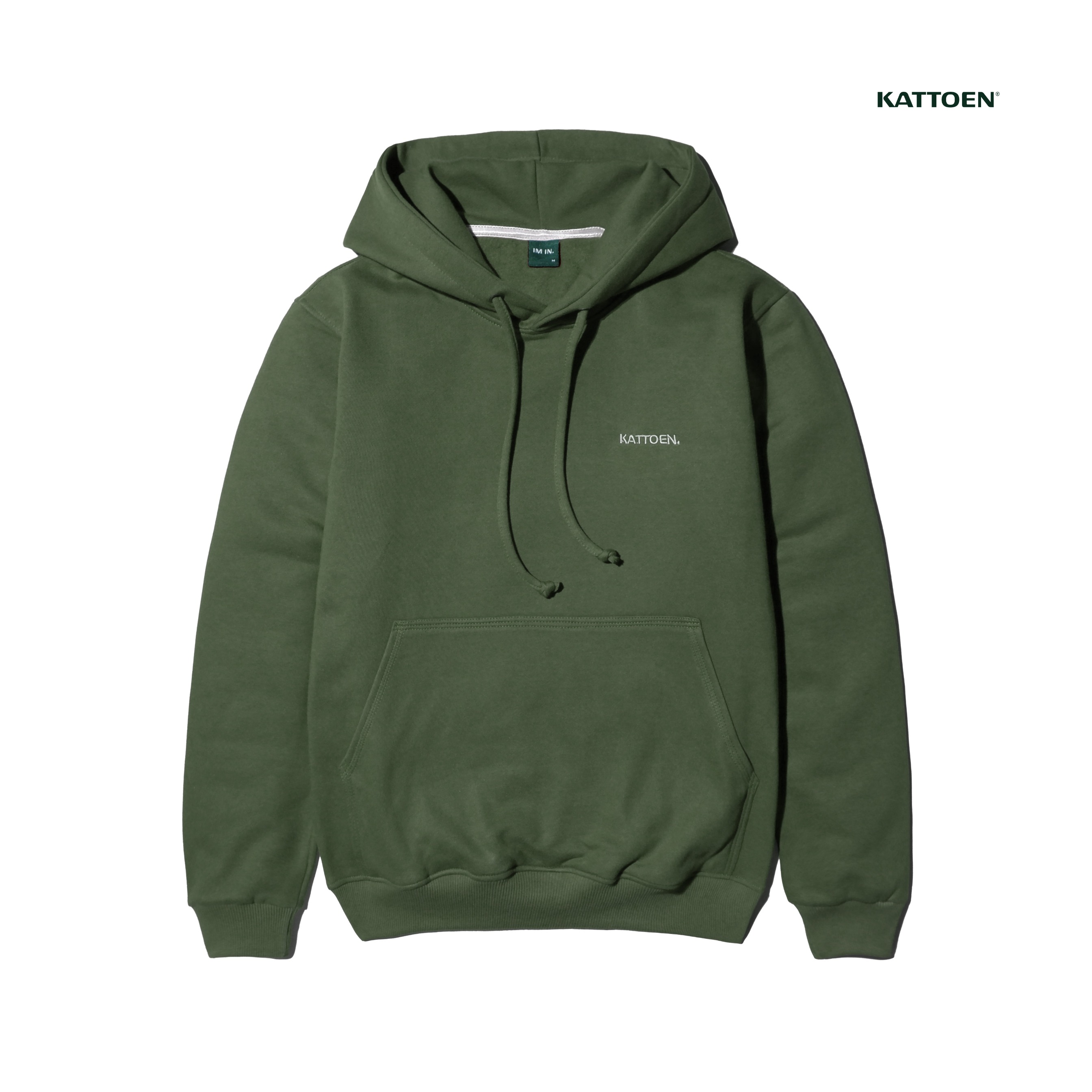 Kattoen - Cloudloom Jacket Jumper Hoodie Polos Seaweed Green - Hijau Army Tua 280 Gsm