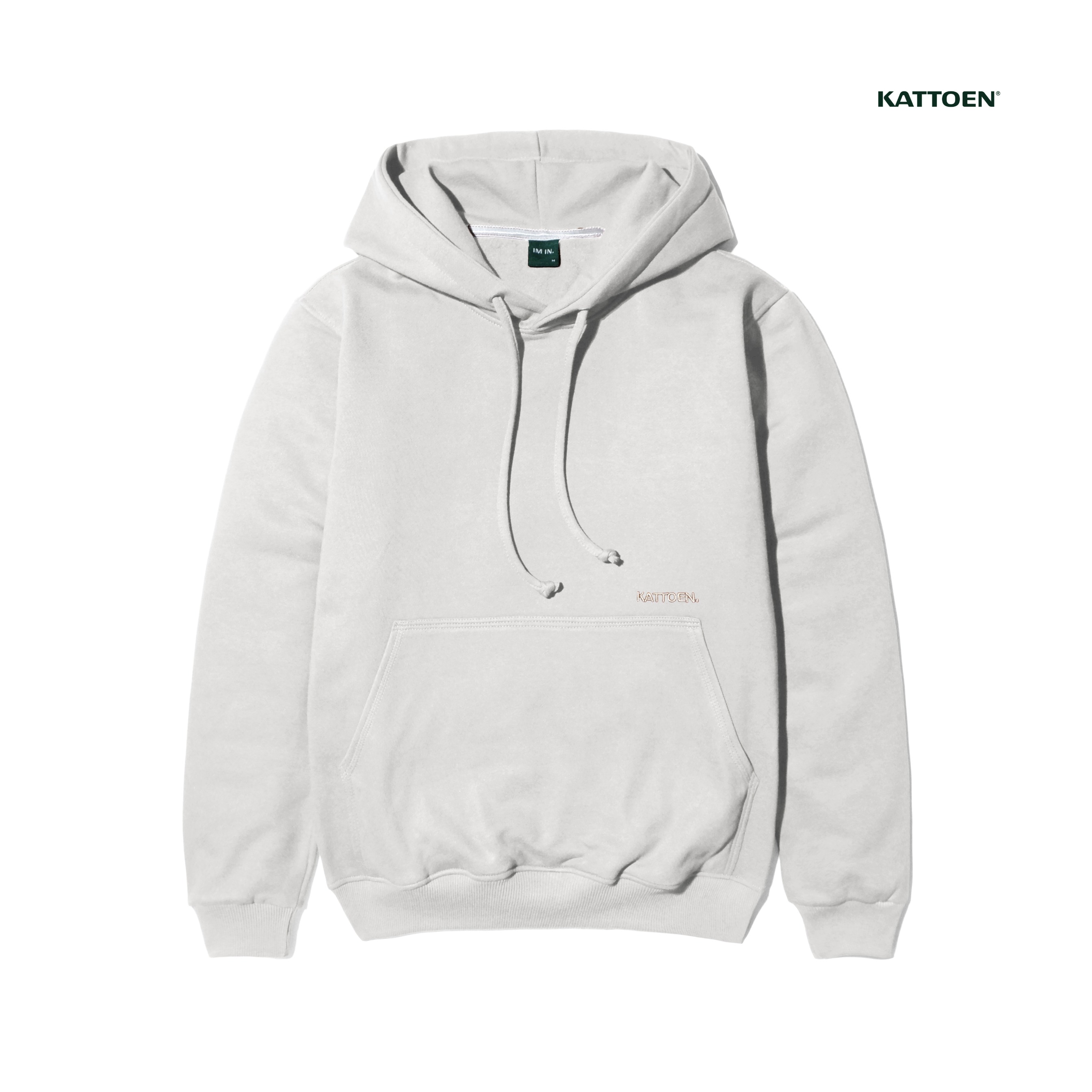 Kattoen - Cloudloom Jacket Jumper Hoodie Polos Light Grey - Abu-Abu Muda 290 Gsm