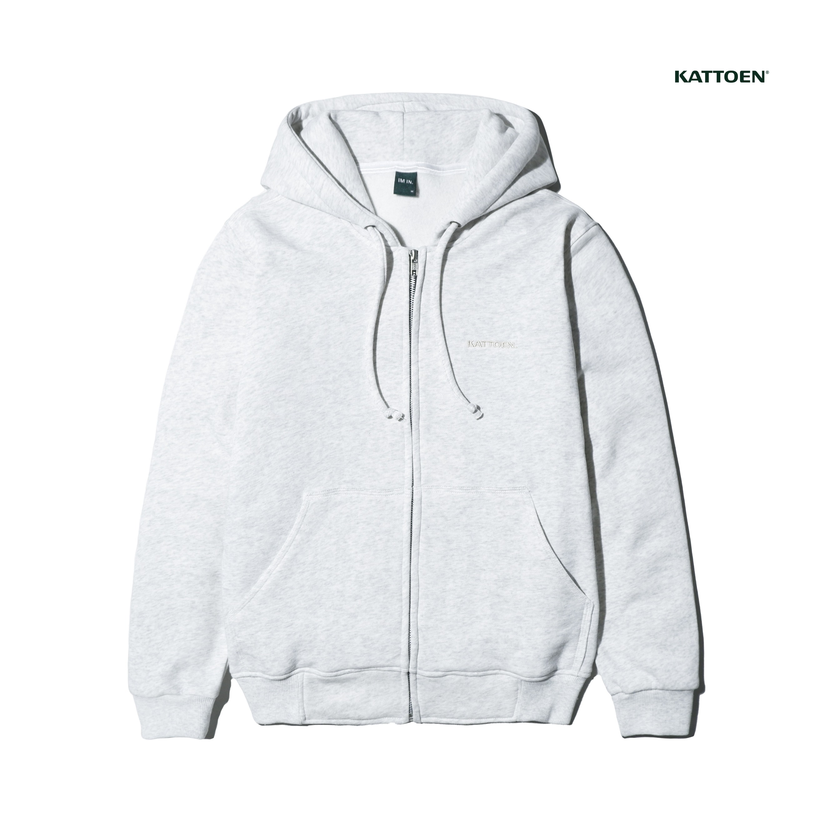 Kattoen - Cloudloom Jacket Jumper Hoodie Polos White Mist - Putih Misty 280 Gsm