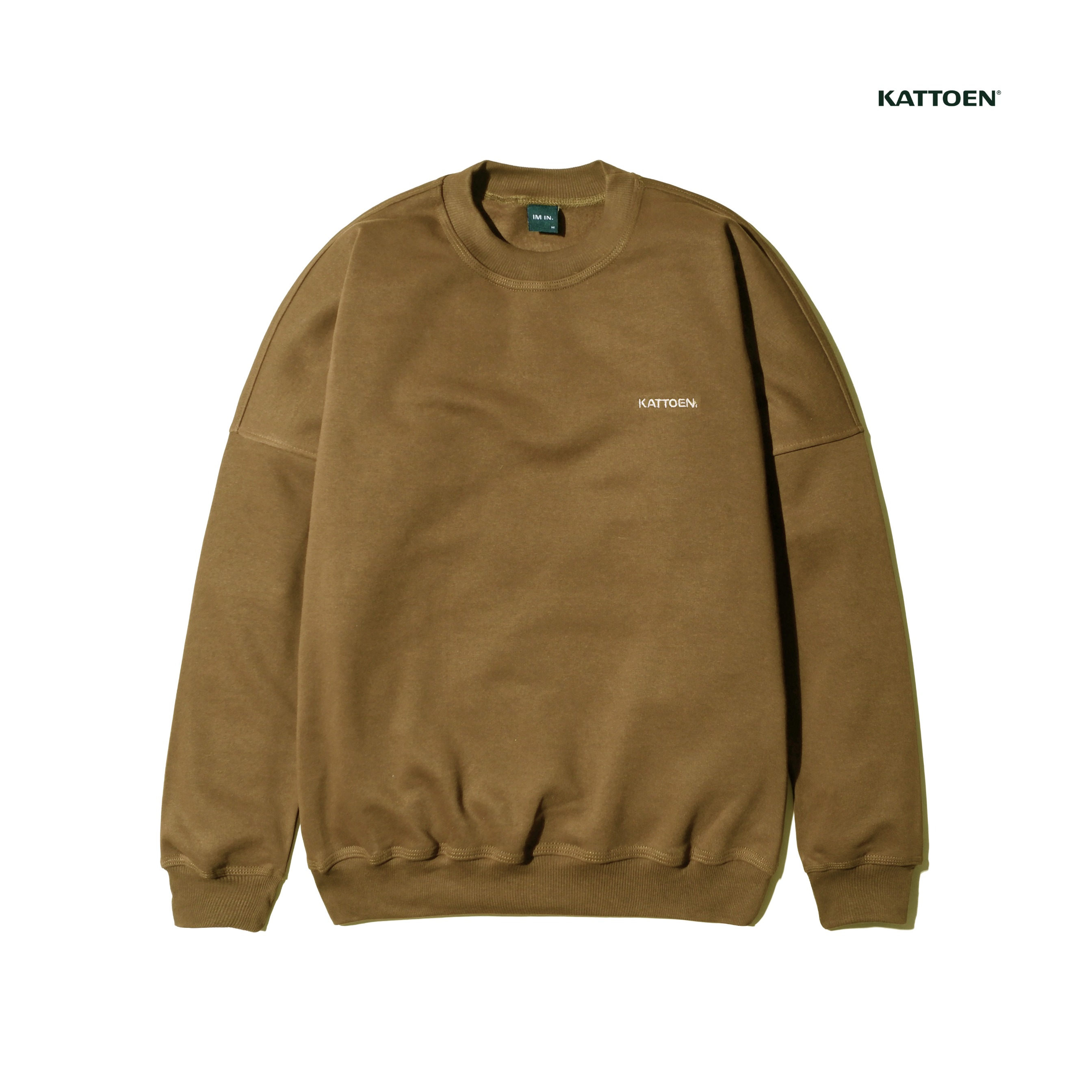 Kattoen - Cloudloom Crewneck Sweater Mapple Brown - Coklat Tua 280 Gsm