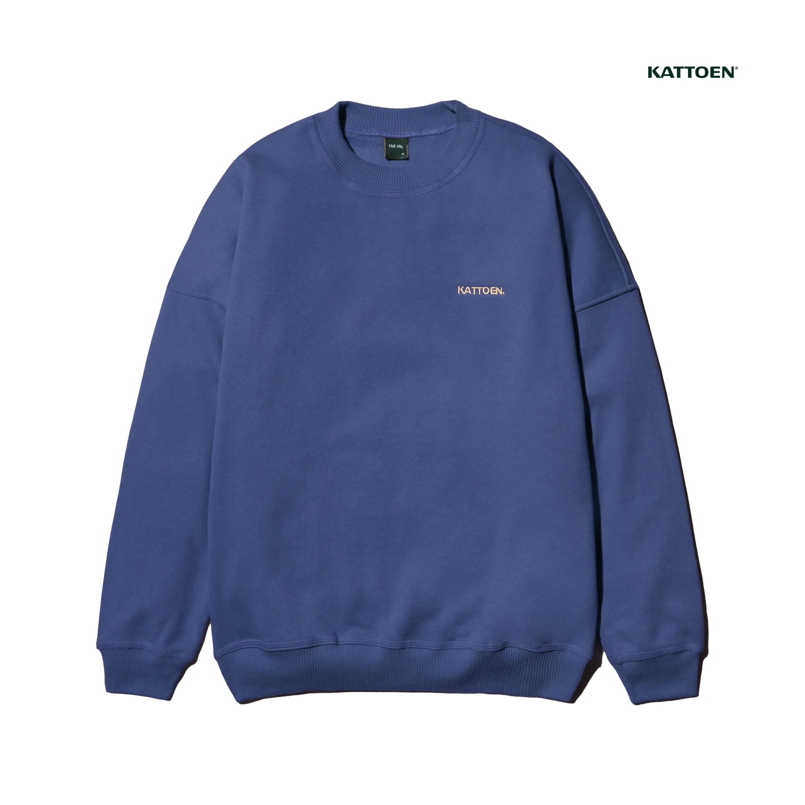 Kattoen - Cloudloom Crewneck Sweater Purple Blue - Ungu Biru Tua 280 Gsm
