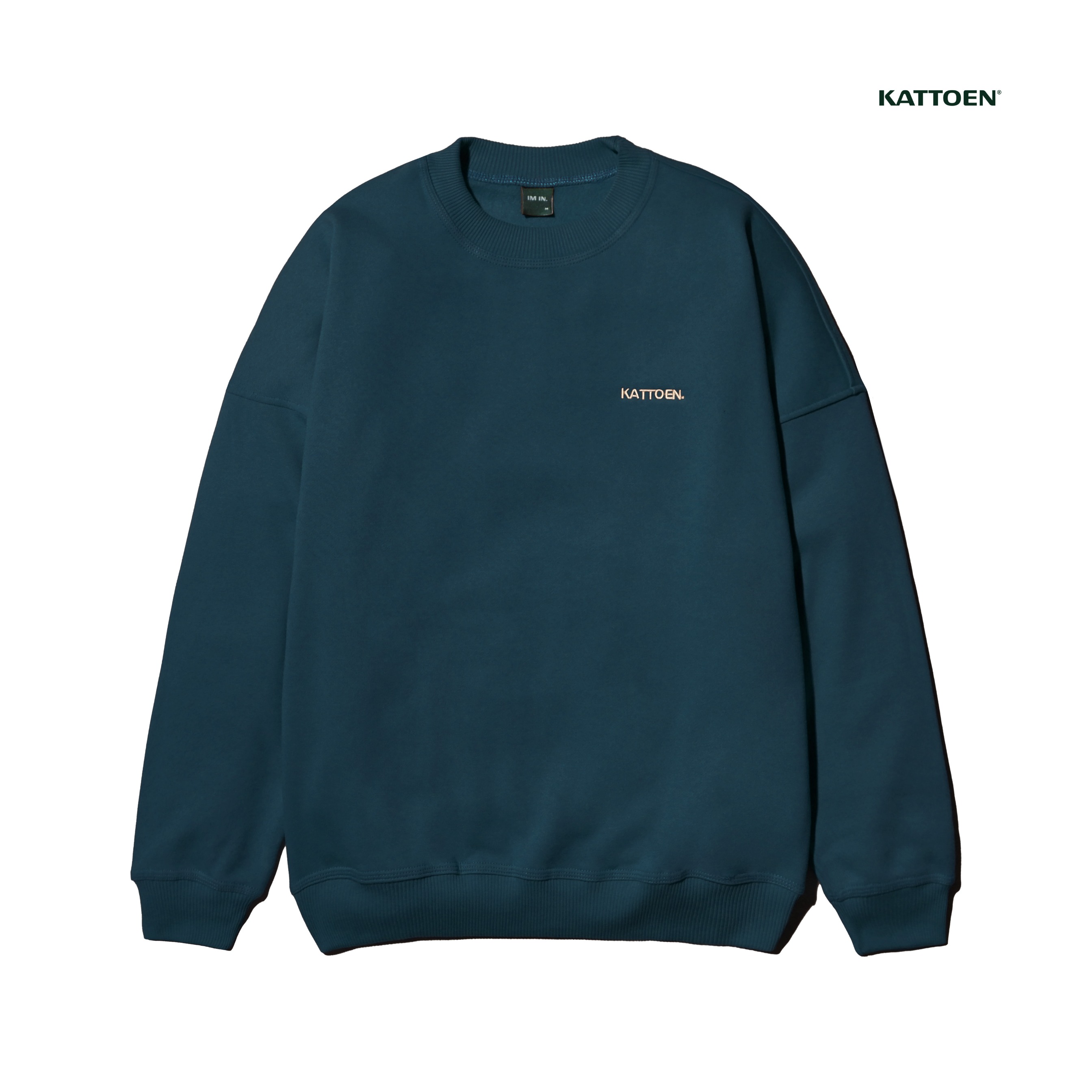 Kattoen - Cloudloom Crewneck Sweater Brayton Dark Green - Hijau Tua 280 Gsm