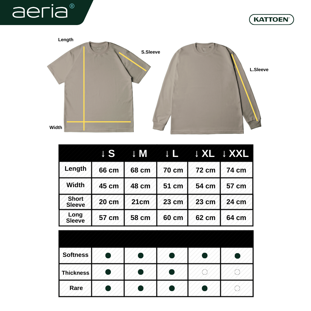 Kattoen - Aeria TShirt Peanut Brown 185 Gsm
