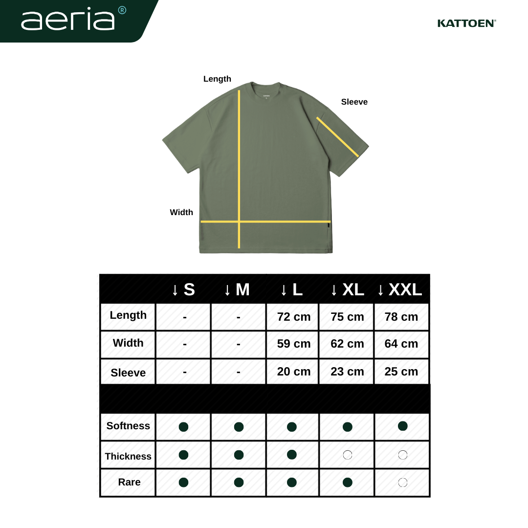 Kattoen - Aeria Oversize Sage Green 200gsm