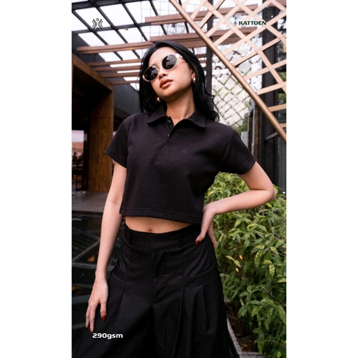 Image of POLO SHIRT CROP AERIA