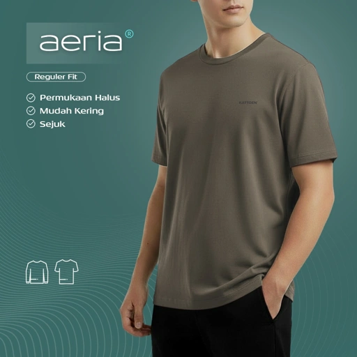 Image of T-SHIRT AERIA CHESTNUT BROWN