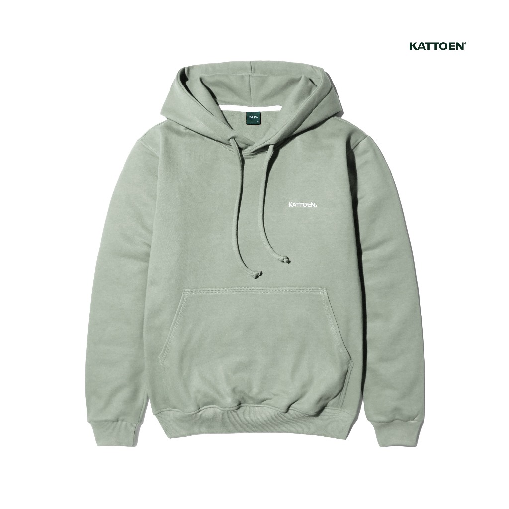 Kattoen - Cloudloom Jacket Jumper Hoodie Polos Light Sage Green - Hijau Muda 280 Gsm