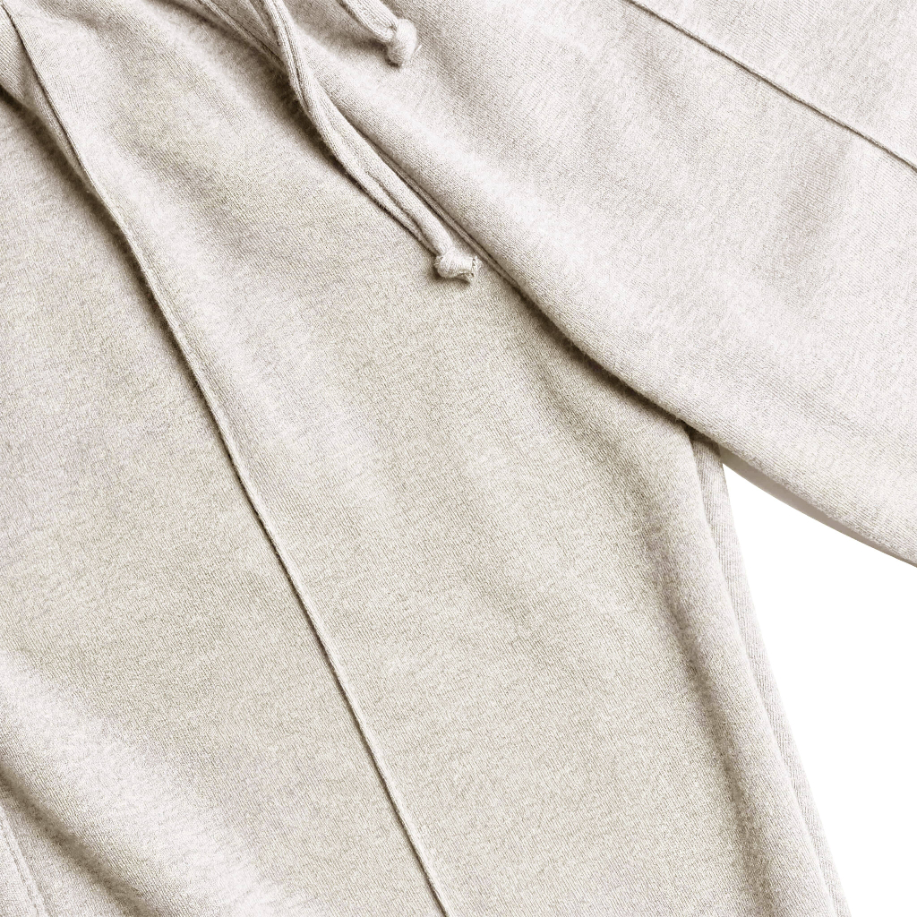 Kattoen - Cloudloom Fleece Baggy Pants Celana Panjang Loose Oatmilk Misty 280 Gsm