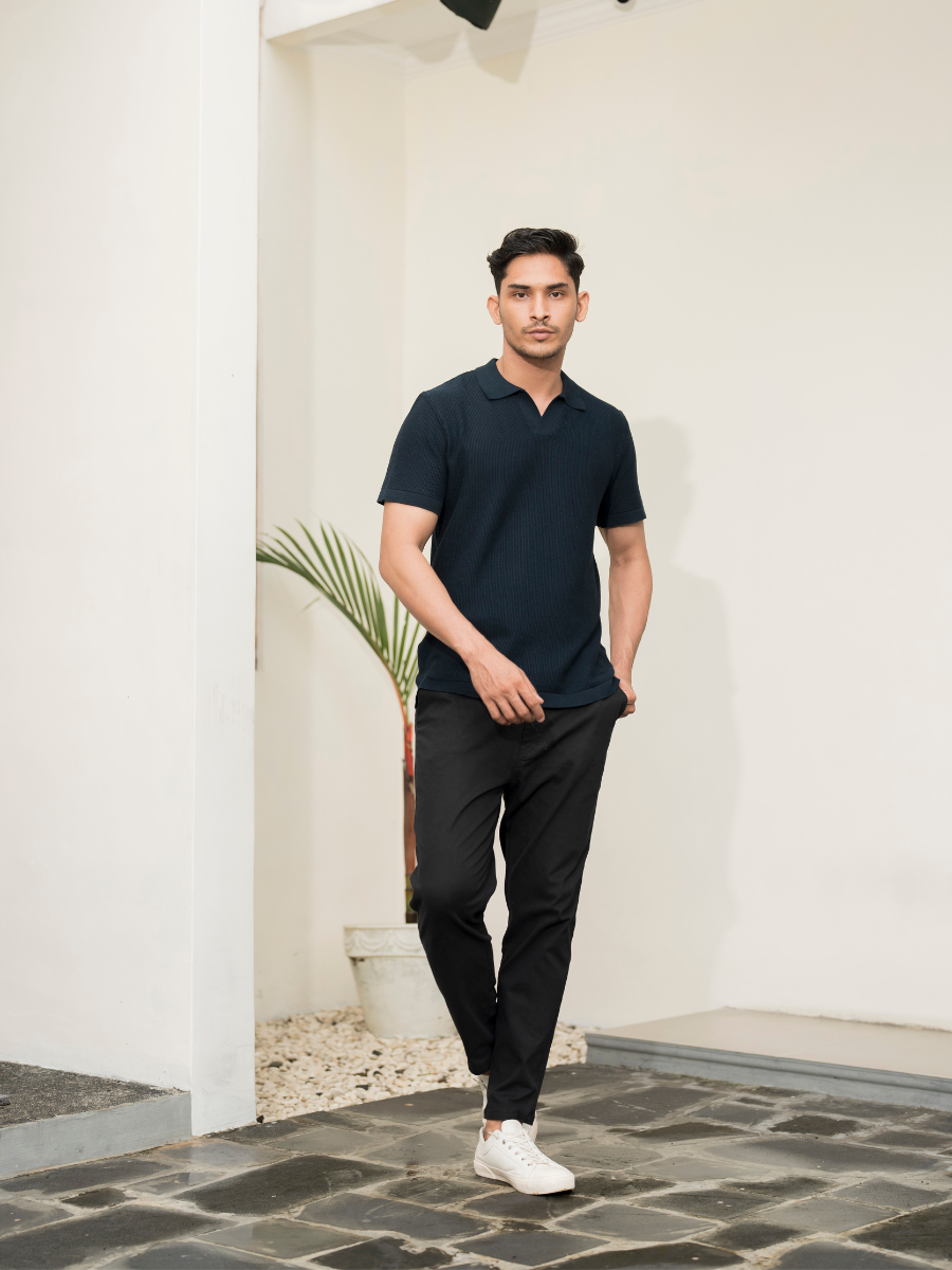 Tweltree Brusel Polo Shirt Dark Navy Blue