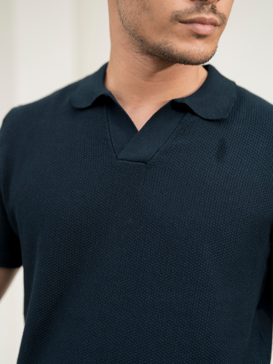 Tweltree Brusel Polo Shirt Dark Navy Blue