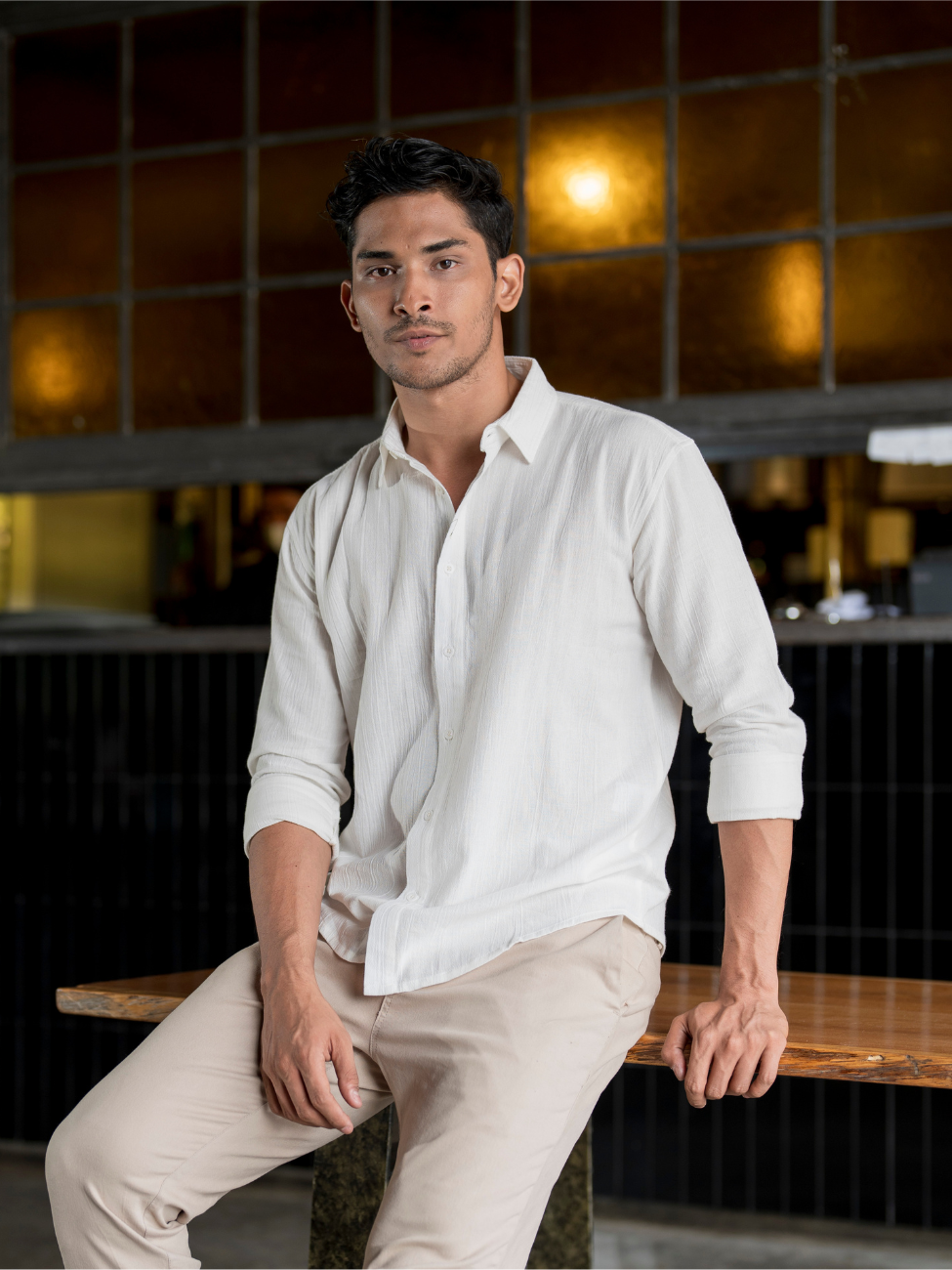 Tweltree Trukey Linen Long Shirt Off White