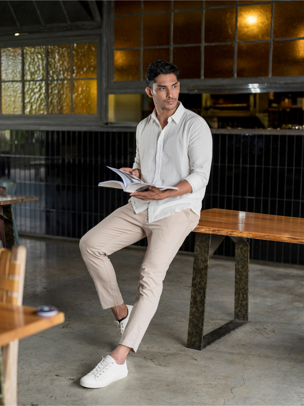 Tweltree Trukey Linen Long Shirt Off White