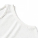 Slim Fit Waffle Knit Tank Top White