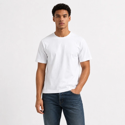 Fitted Heavyweight Cotton TCool Tee 16s 250gsm White