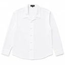 TWELTREE Relaxed Textured Cheongsam Shirt White