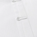 TWELTREE Relaxed Textured Cheongsam Shirt White