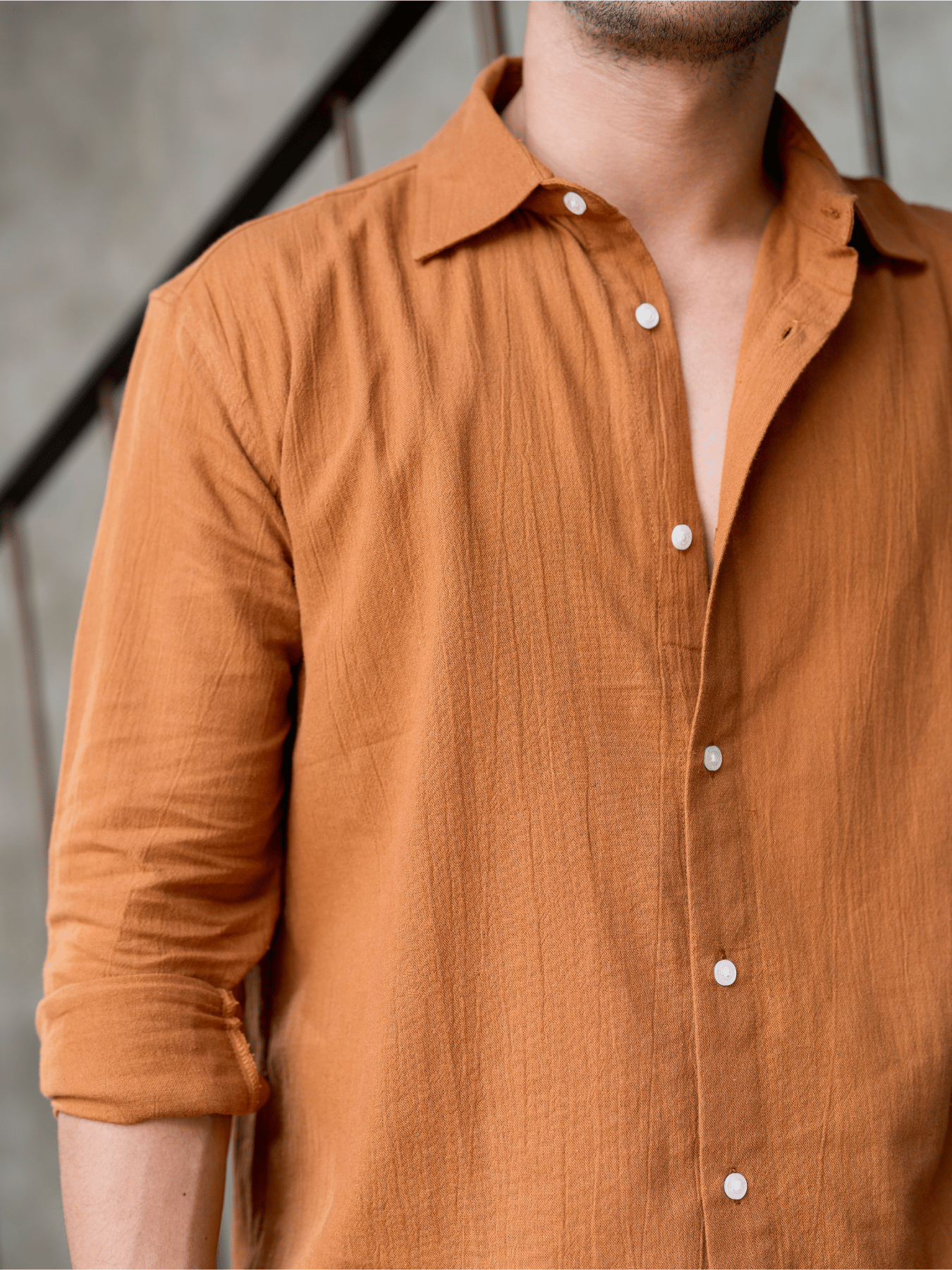 Tweltree Trukey Linen Long Shirt Ginger