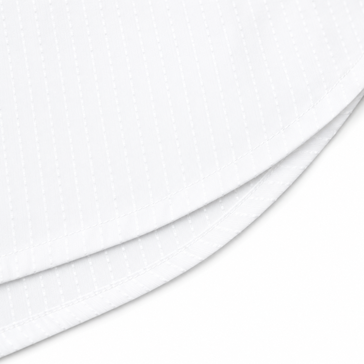 TWELTREE Relaxed Textured Cheongsam Shirt White