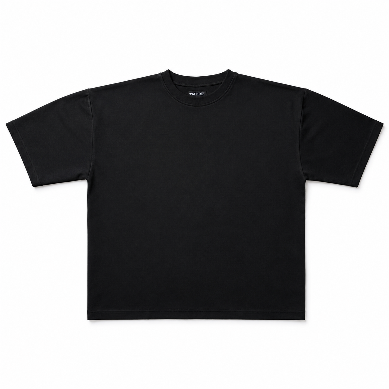 Boxy Oversize Soft Touch TCool Heavyweight Tee 290gsm Black