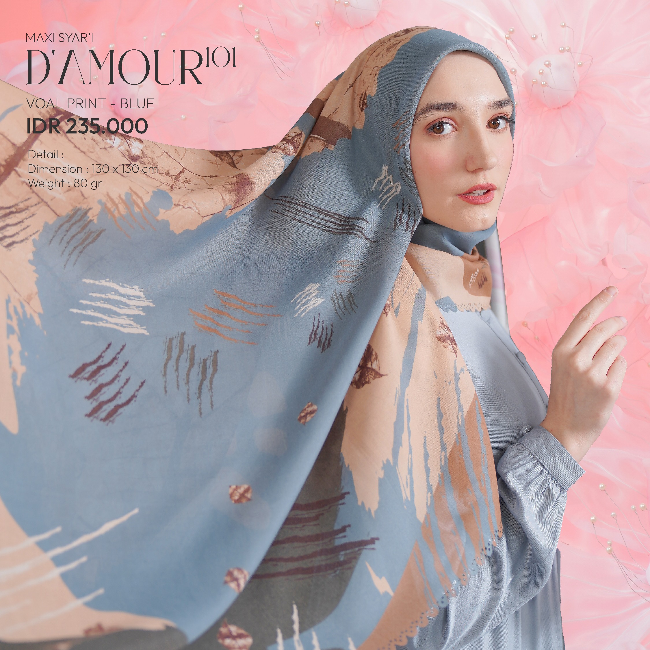 Tatuis Square Hijab Damour 101 Maxy