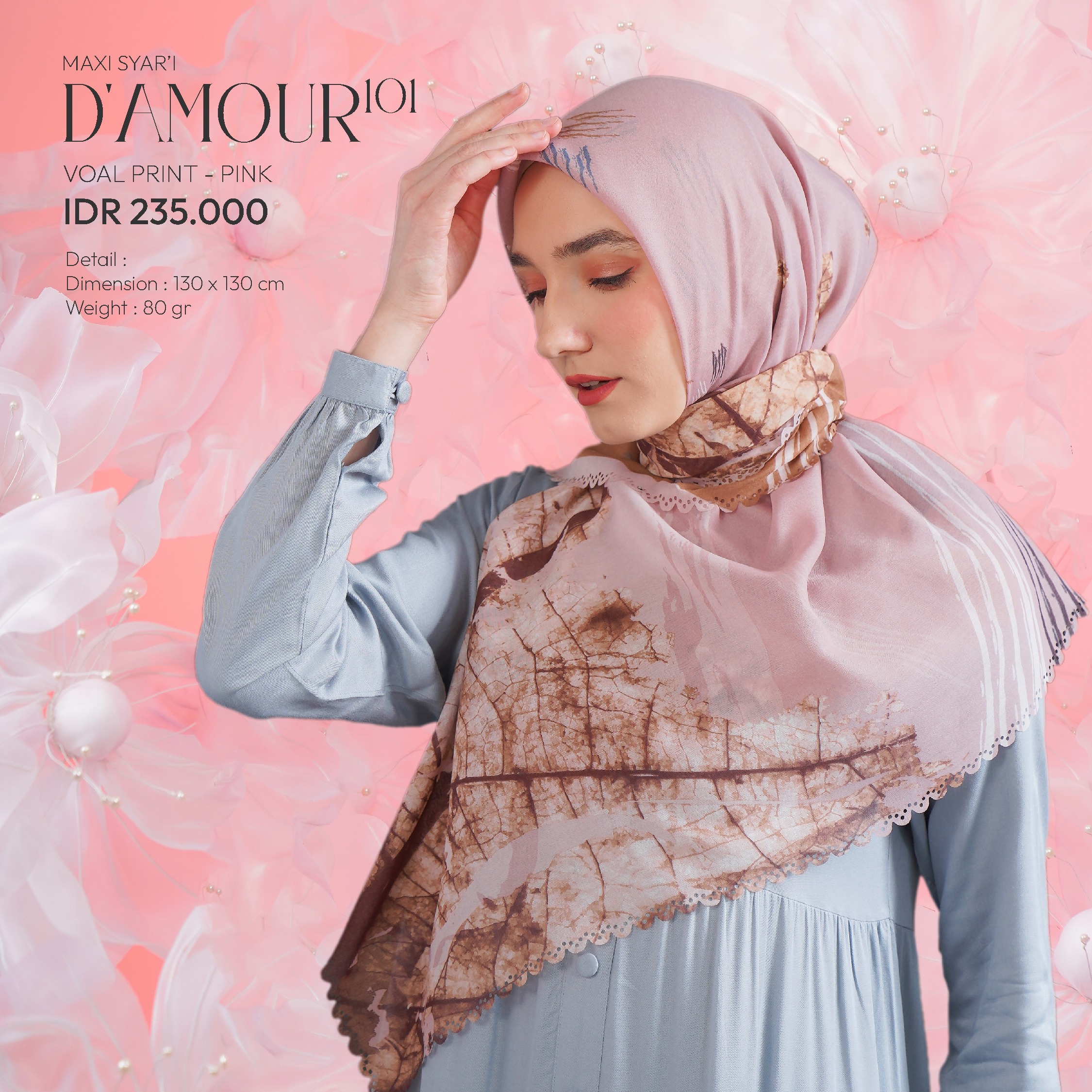 Tatuis Square Hijab Damour 101 Maxy