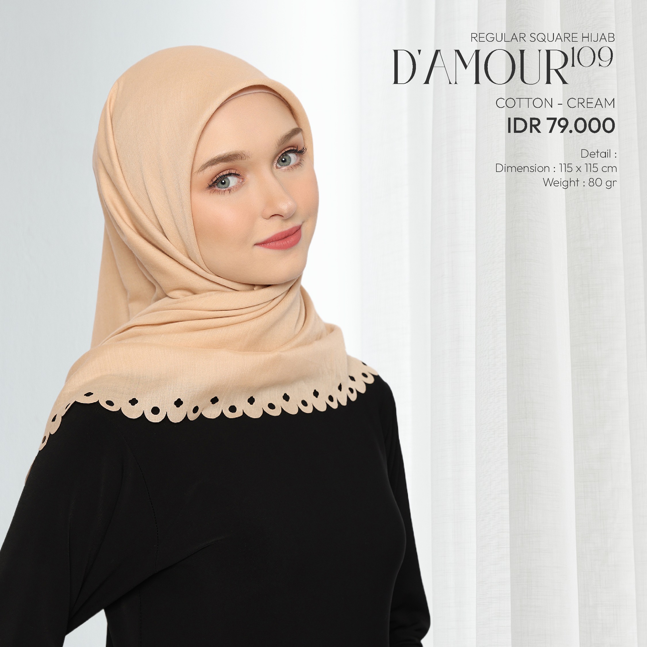 Tatuis Square Hijab Damour 109 Reguler