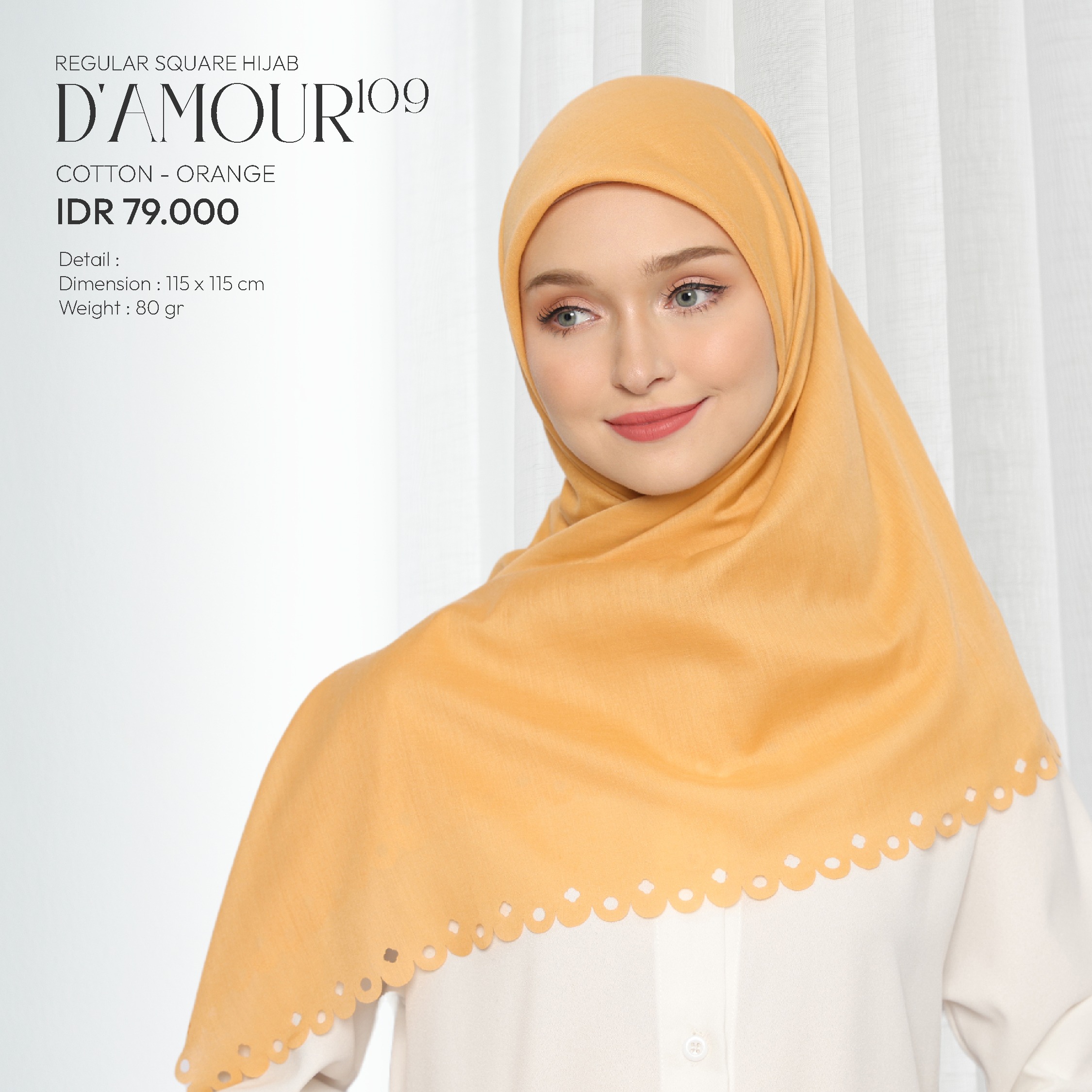 Tatuis Square Hijab Damour 109 Reguler