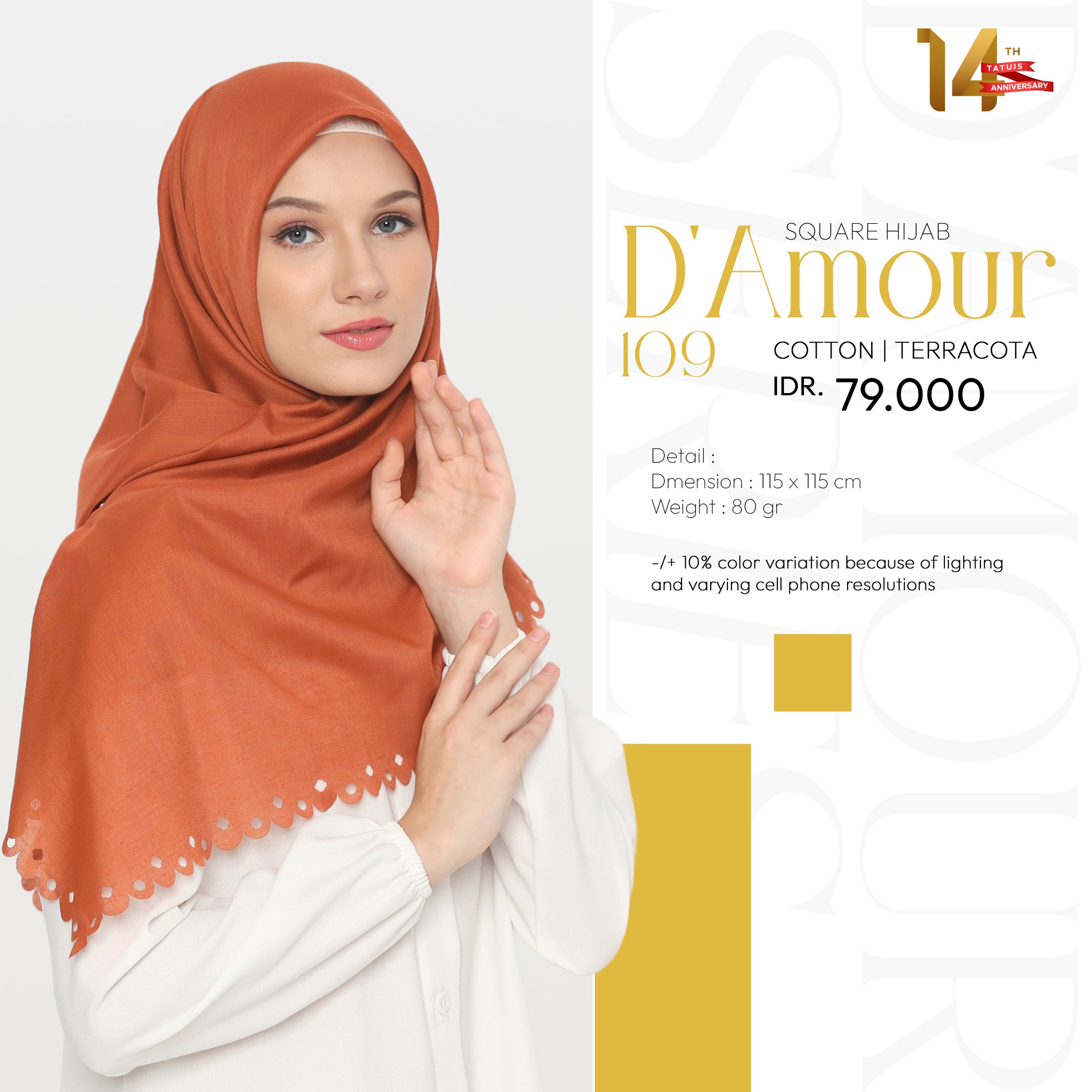 Tatuis Square Hijab Damour 109 Reguler