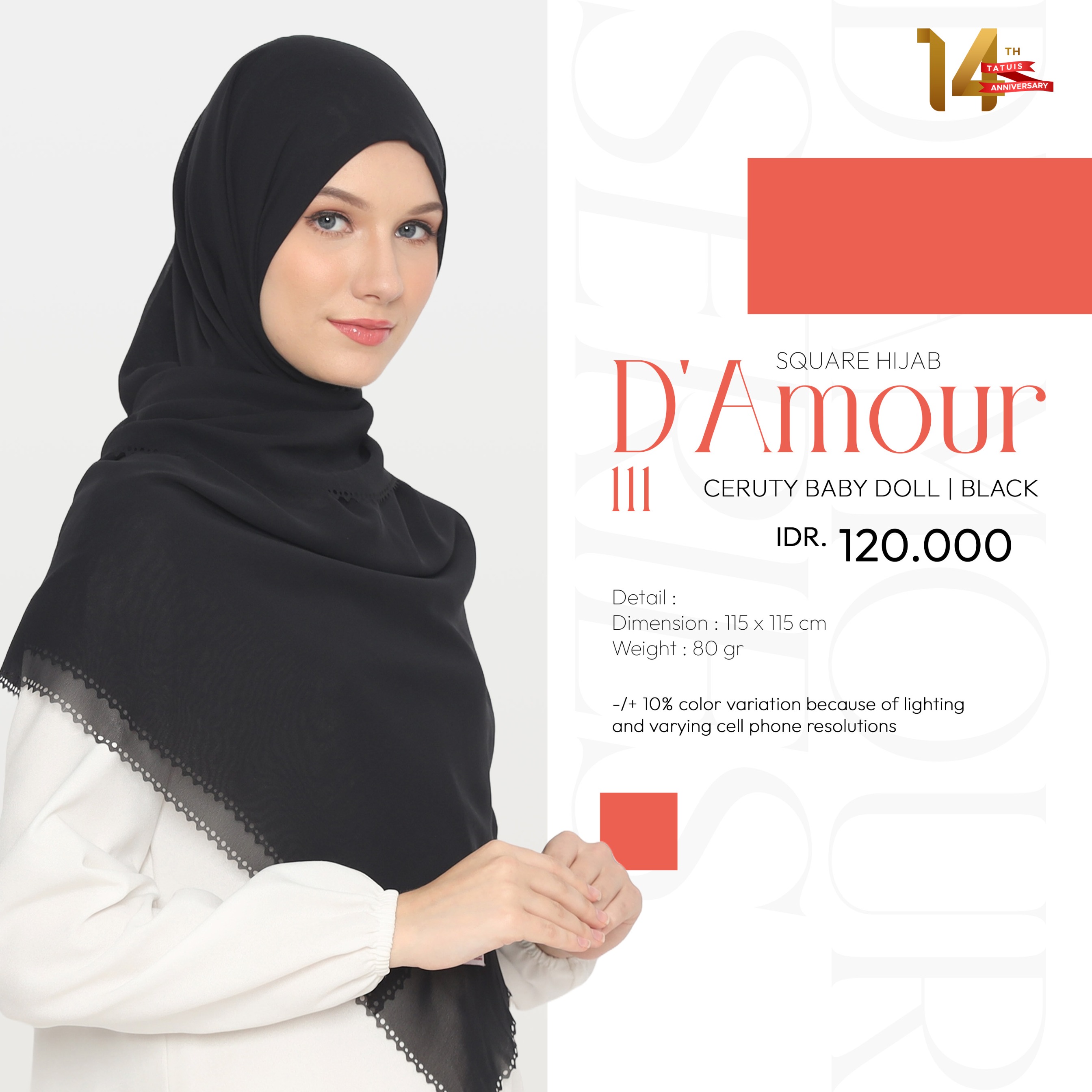 Tatuis Square Hijab Damour 111 Maxy