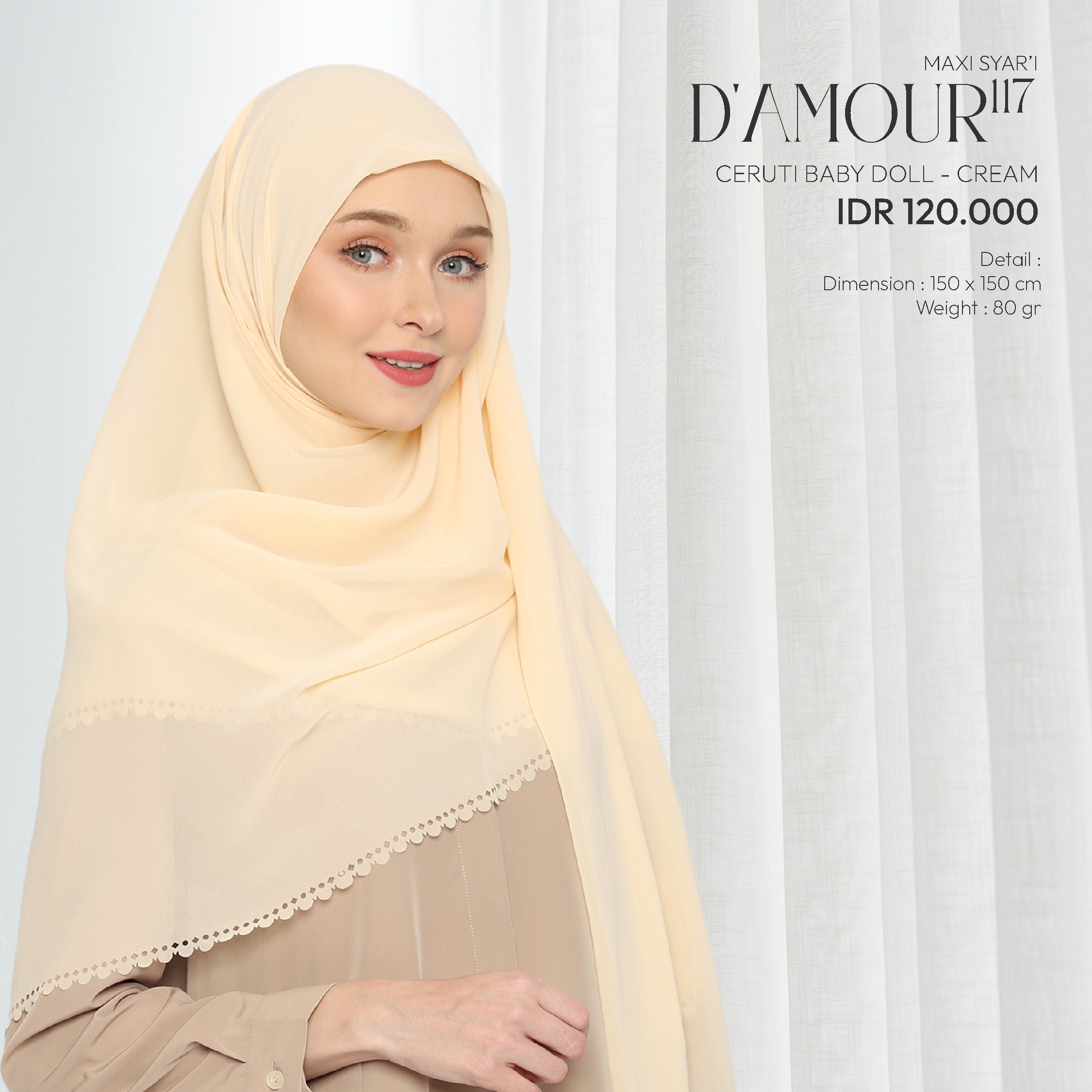 Tatuis Square Hijab Damour 117 Maxy
