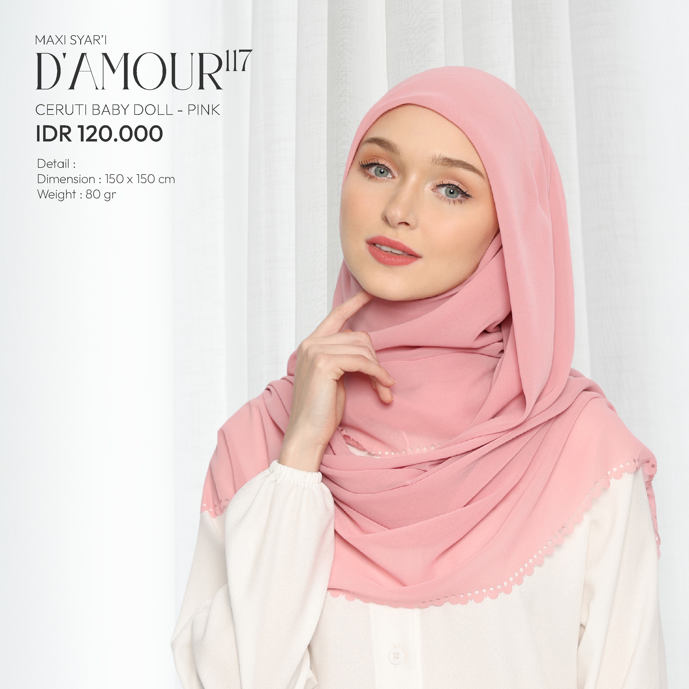 Tatuis Square Hijab Damour 117 Maxy